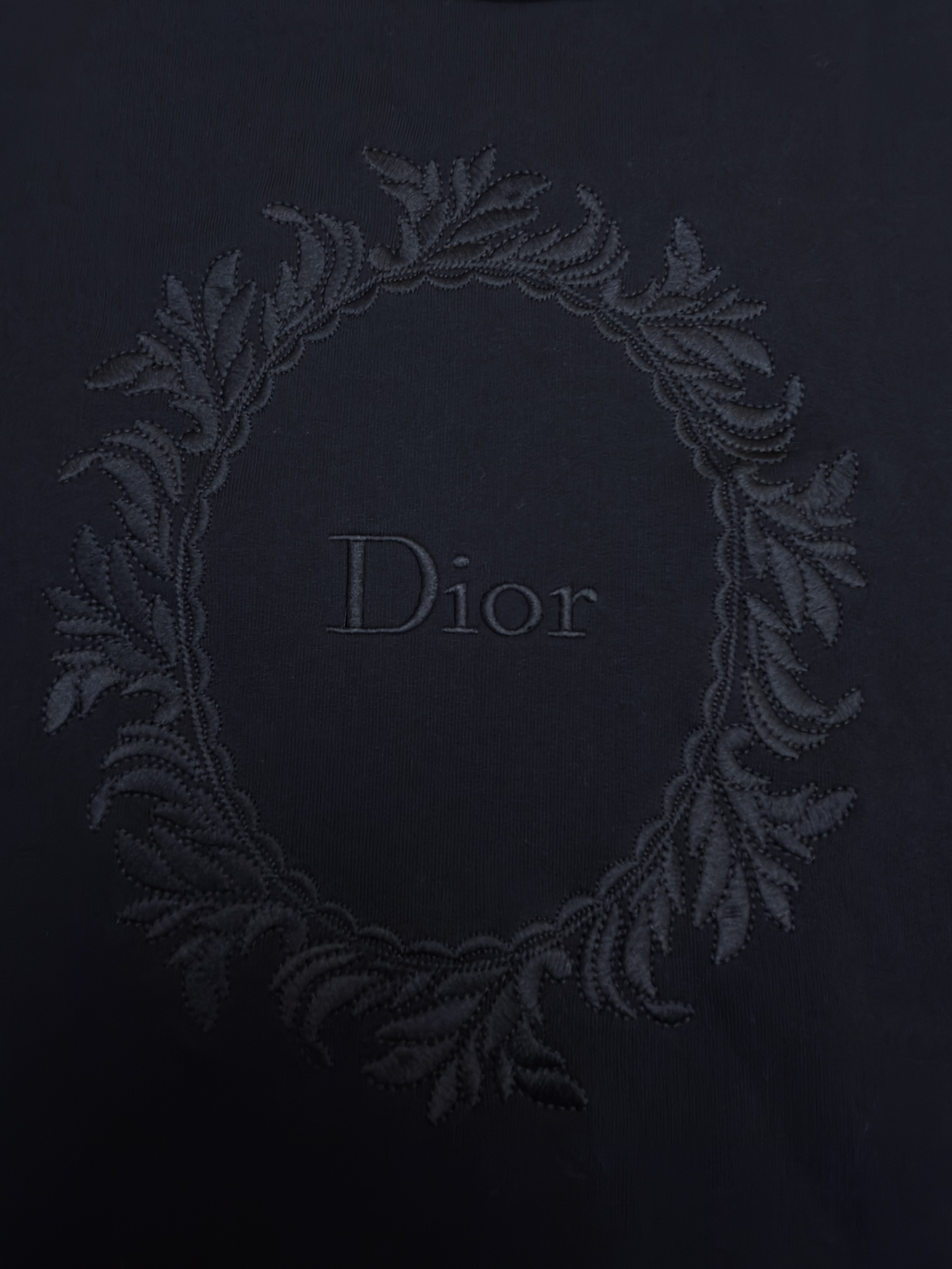 DIOR 迪奥 刺绣圆环圆领卫衣 外套 长袖 秋冬款 黑色 B0