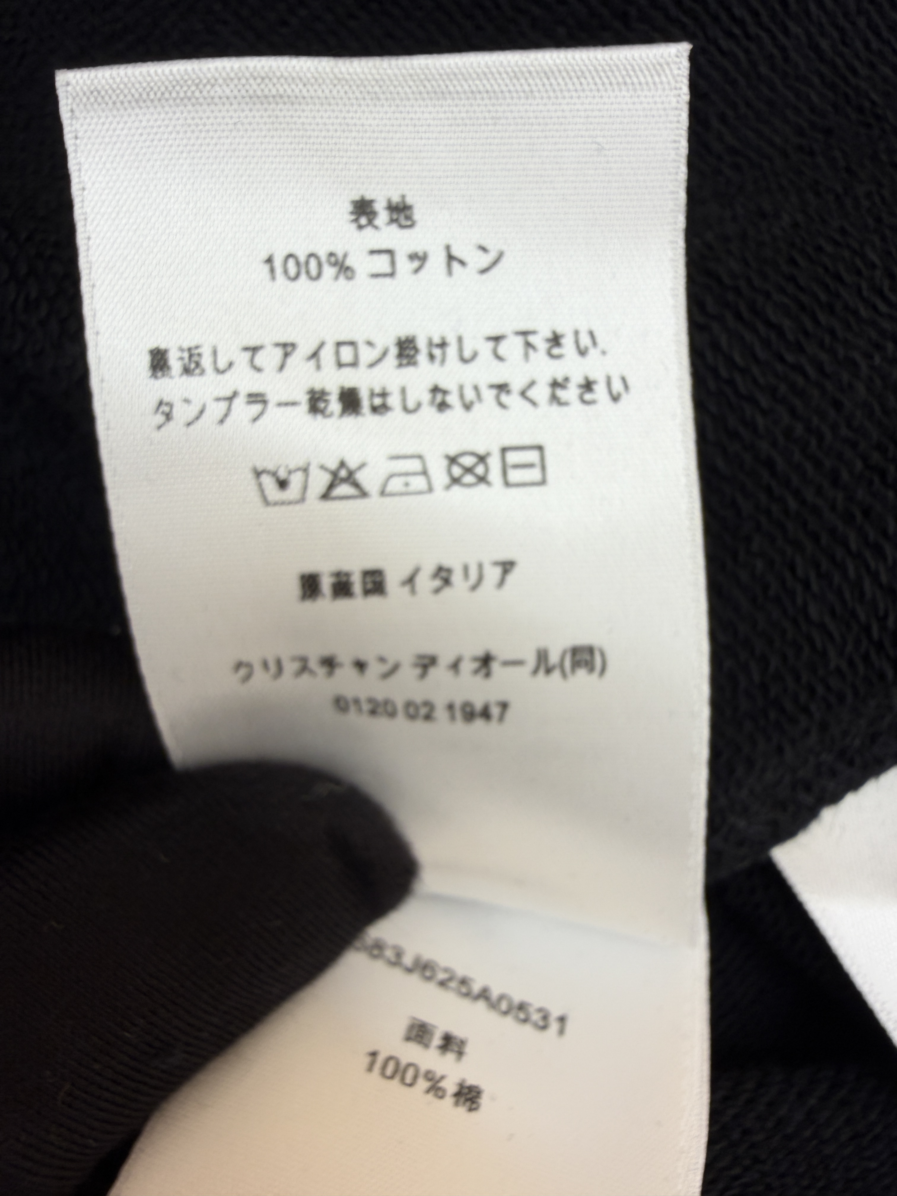 DIOR 迪奥 刺绣圆环圆领卫衣 外套 长袖 秋冬款 黑色 B0