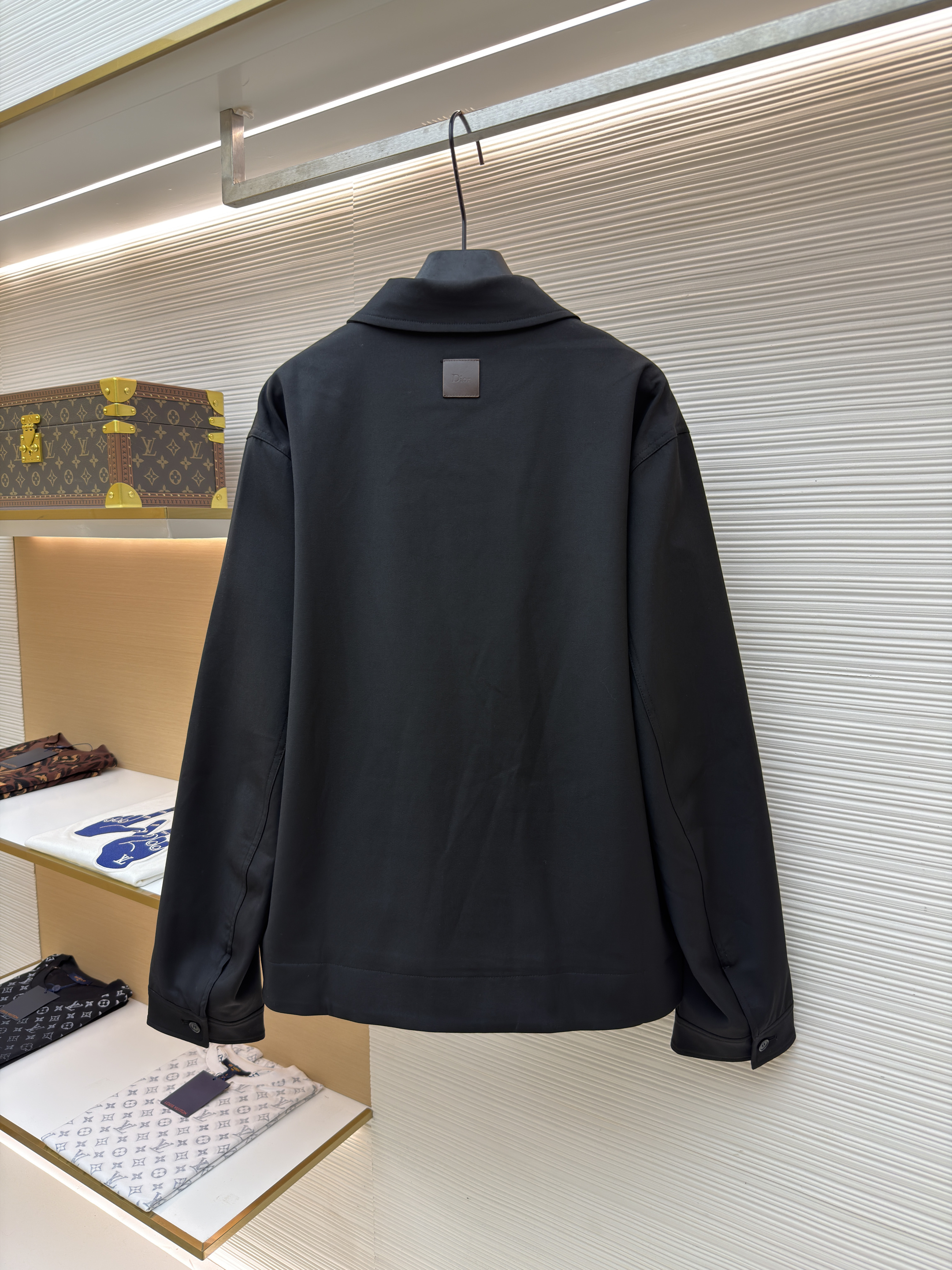 DIOR 迪奥 下摆搭扣拉链外套 夹克 秋冬款 长袖 黑色 B2