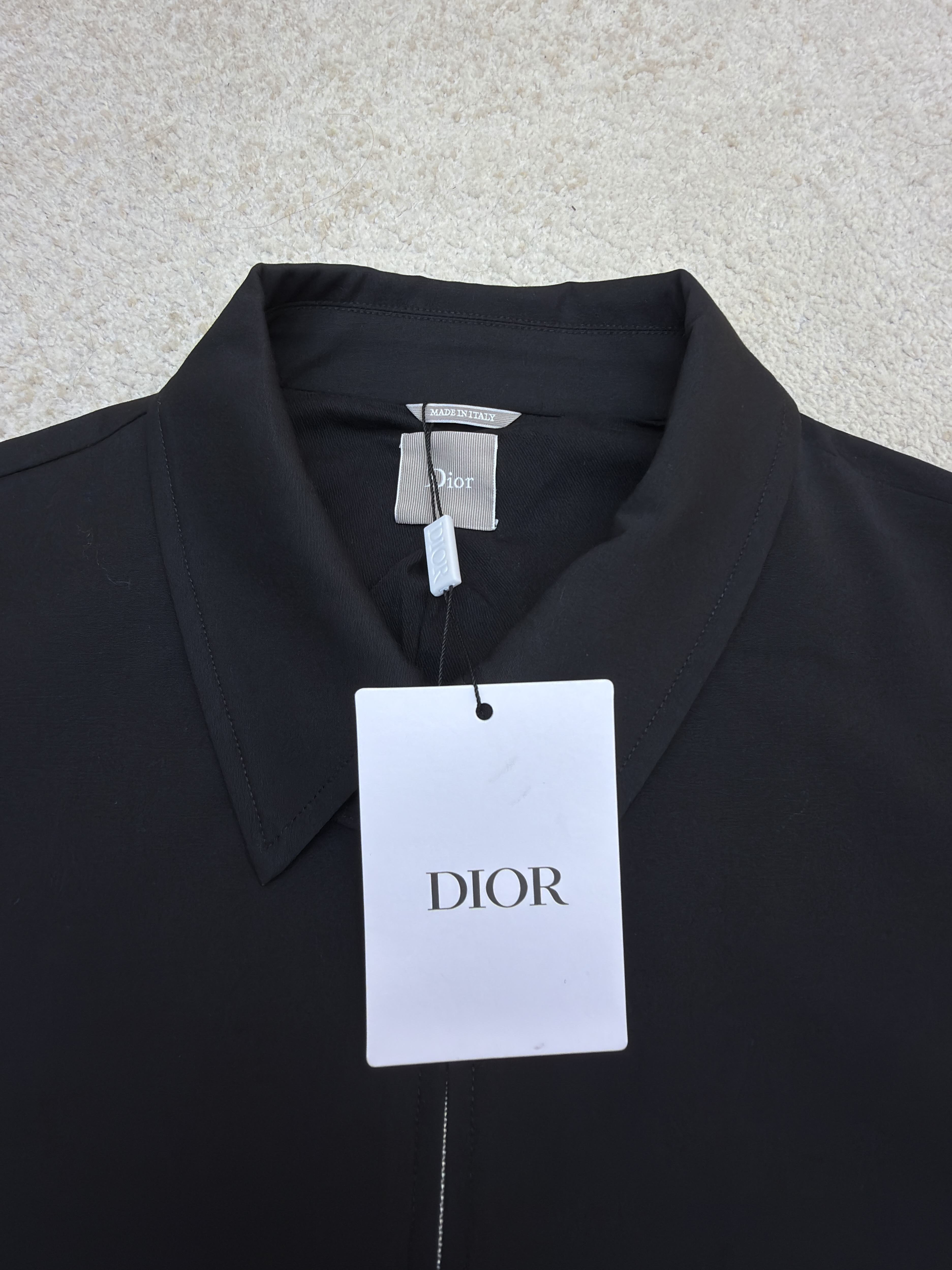 DIOR 迪奥 下摆搭扣拉链外套 夹克 秋冬款 长袖 黑色 B2