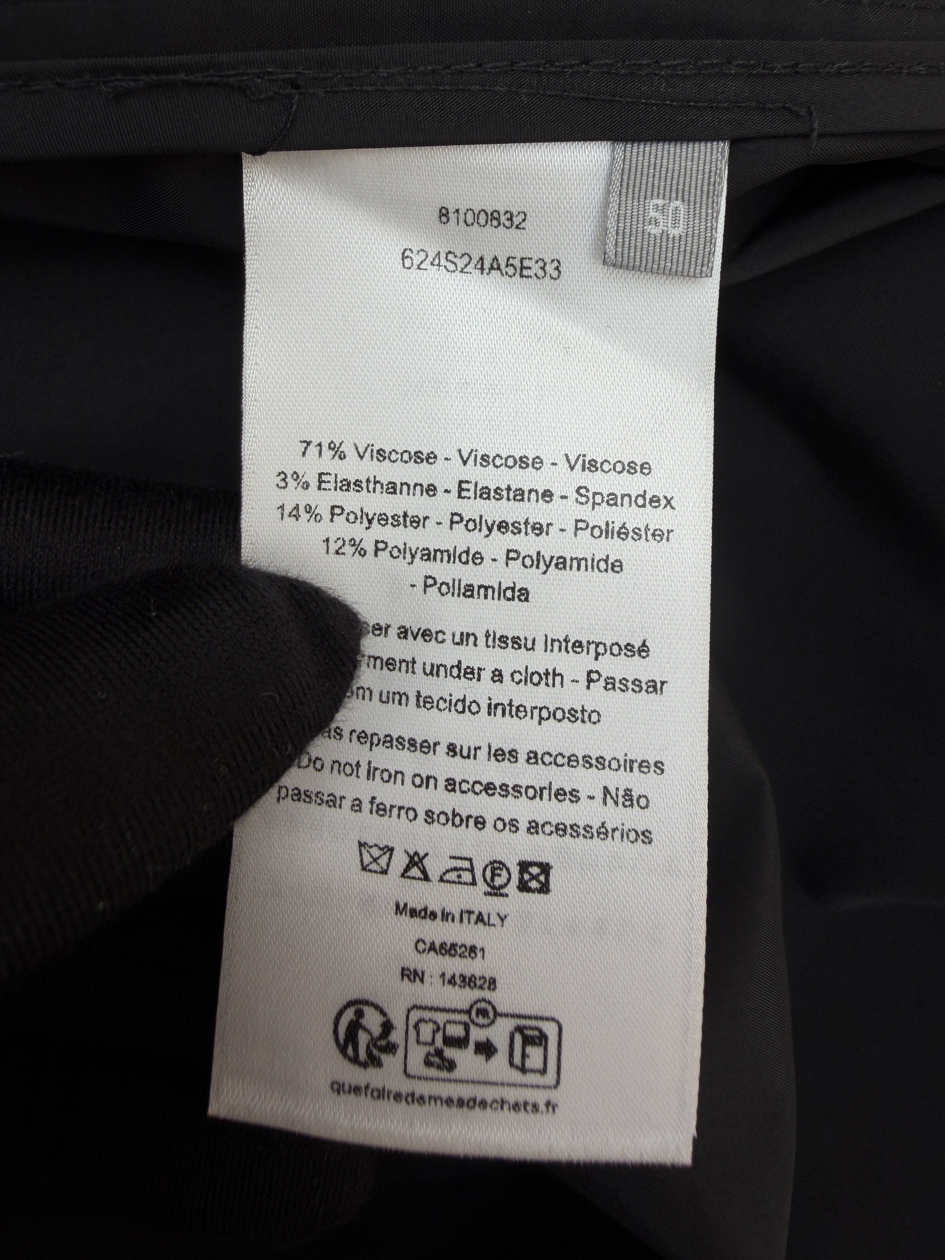 DIOR 迪奥 口袋搭扣拉链衬衫外套 夹克 秋冬款 长袖 黑色 B0