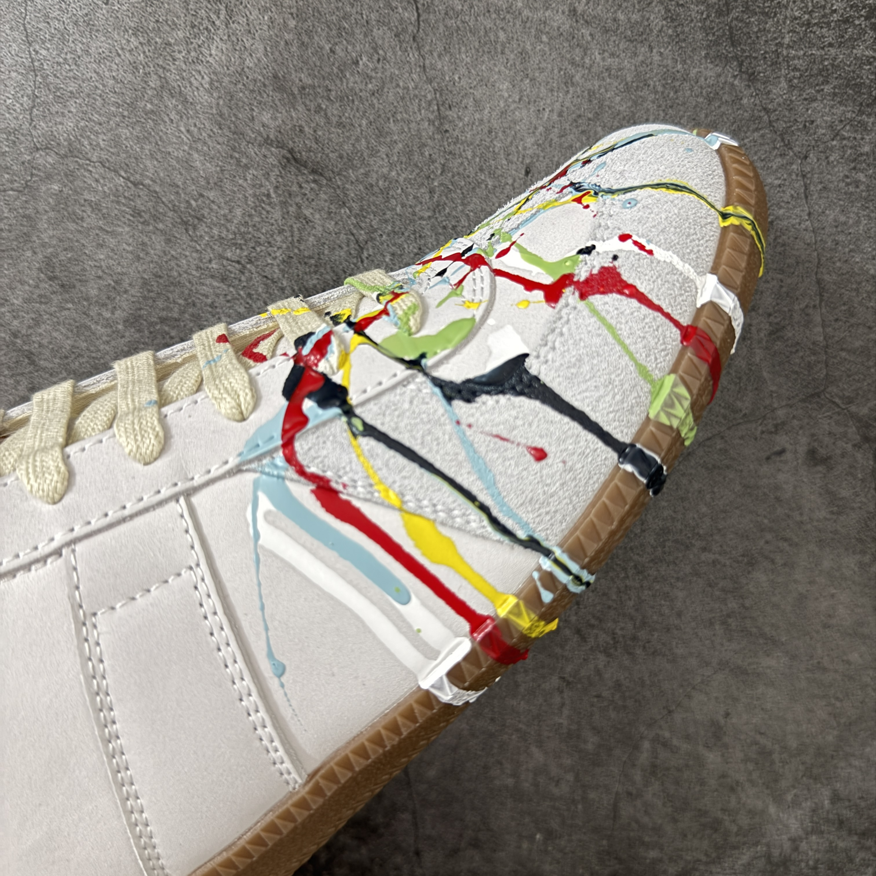 Maison Margiela MM6 马吉拉  Replica彩绘 德训鞋 低筒 休闲鞋 运动鞋 板鞋 男鞋 女鞋  白色 S57WS0240P1892961