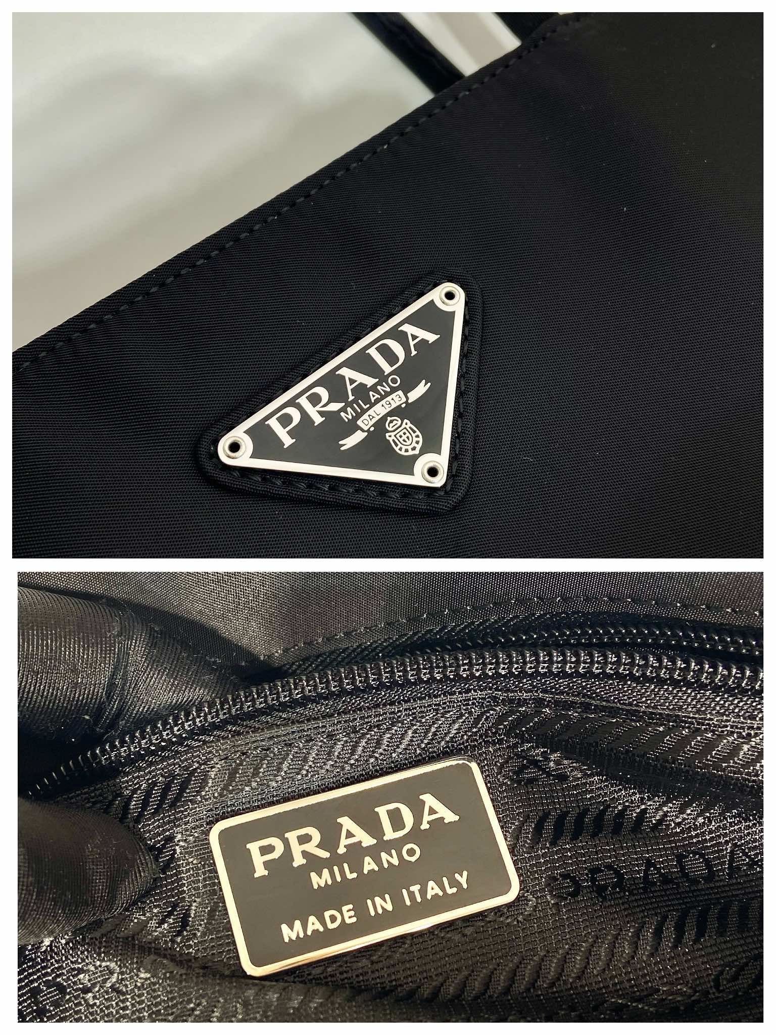 中号 托特 普拉达 PRADA Re-Nylon Tote 尼龙 黑色 F0-1BG426_VNOO_RUKW_F0002