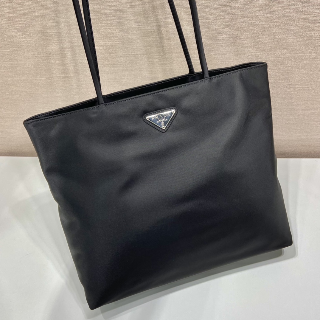 大号 托特 普拉达 PRADA Re-Nylon Tote 尼龙 黑色 F0-1BG108_5ECO_F0002_TU_V_OOX