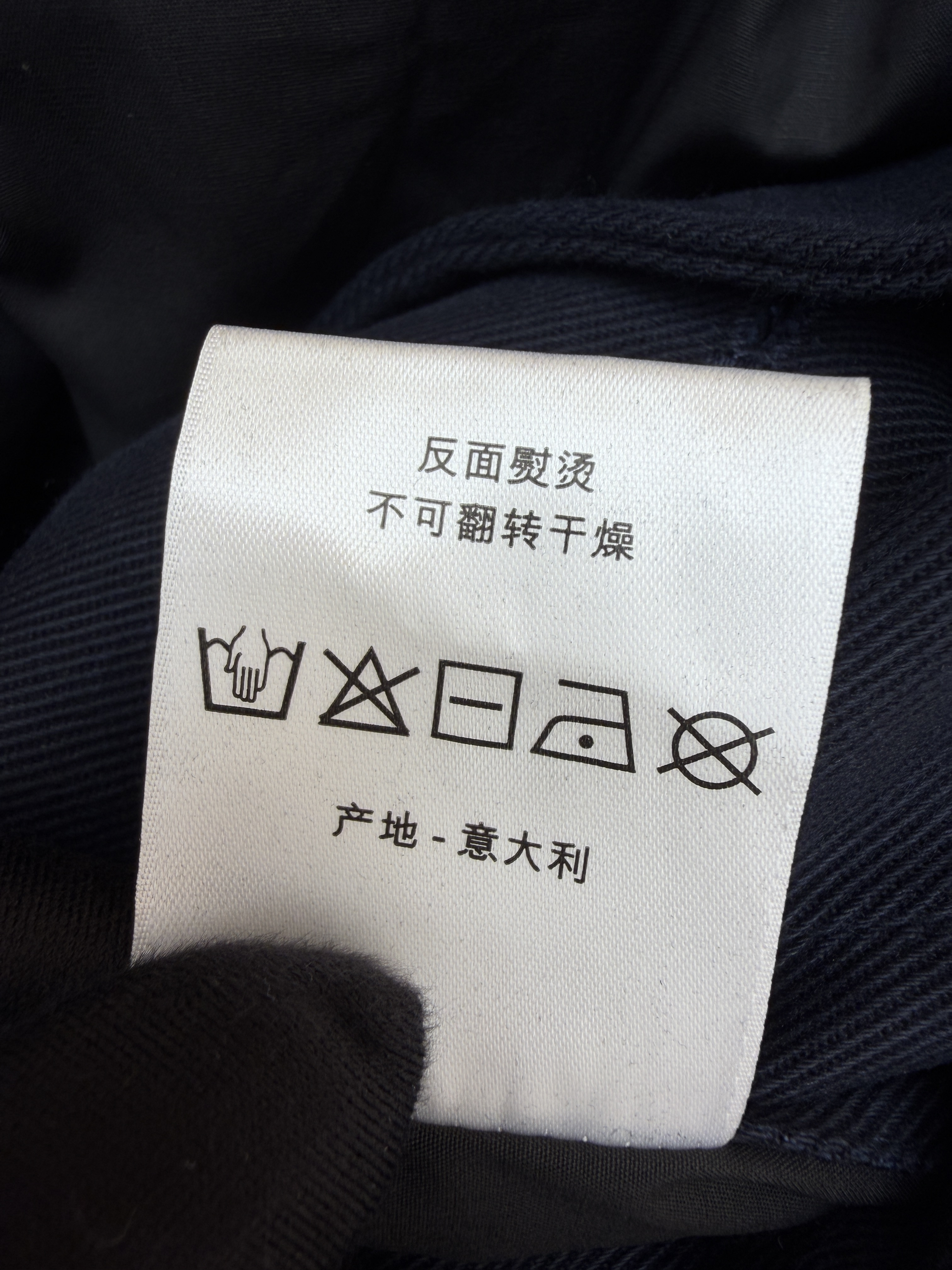 DIOR 迪奥 刺绣搭扣皮革领夹克 外套 长袖 秋冬 藏蓝色 C0
