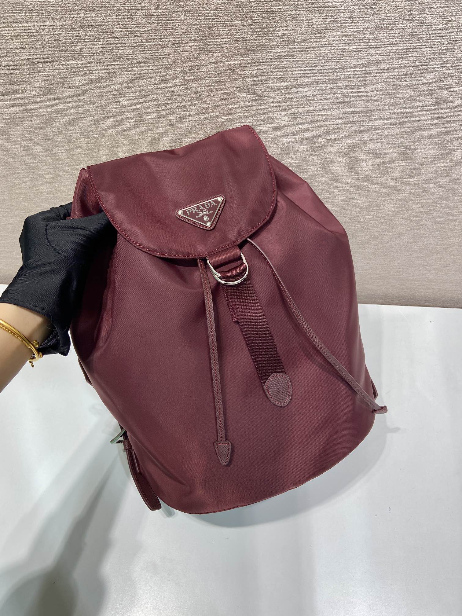 小号 普拉达 PRADA Re-Nylon 双肩包 旅行包   尼龙 F0-1BZ197_RV44_F0002_V_OOO