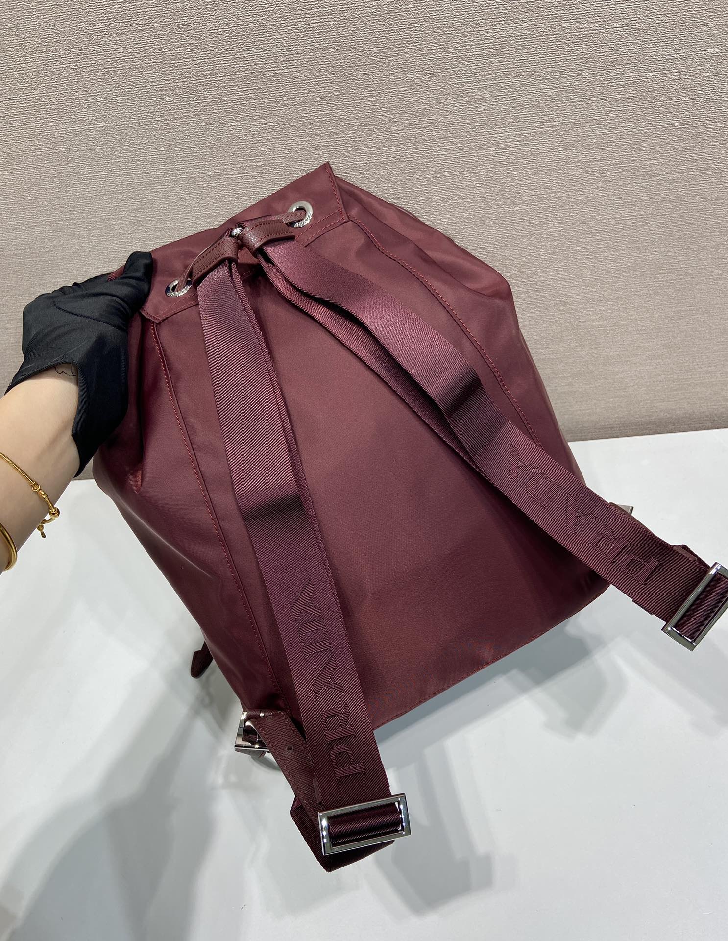 小号 普拉达 PRADA Re-Nylon 双肩包 旅行包   尼龙 F0-1BZ197_RV44_F0002_V_OOO