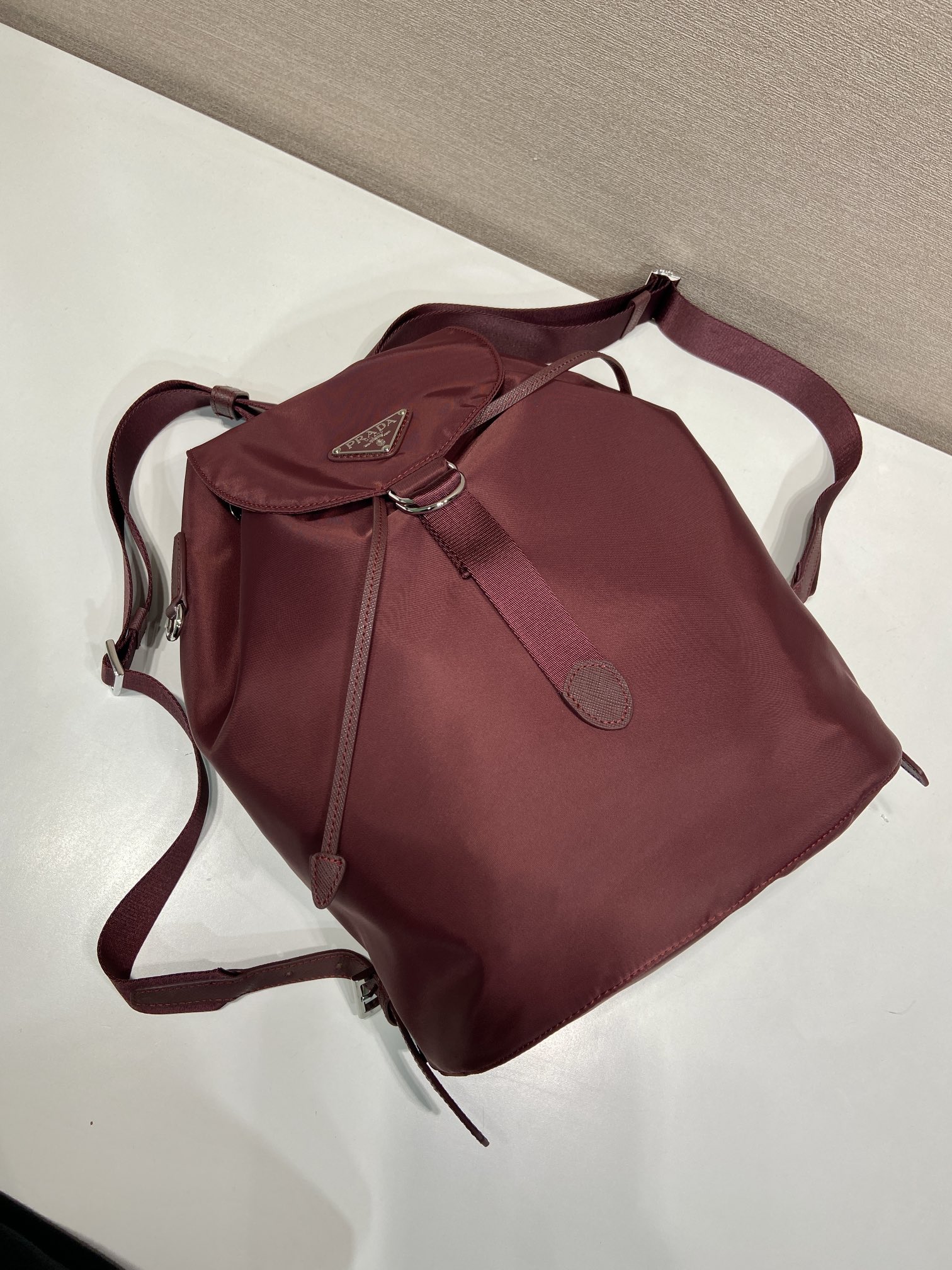 小号 普拉达 PRADA Re-Nylon 双肩包 旅行包   尼龙 F0-1BZ197_RV44_F0002_V_OOO