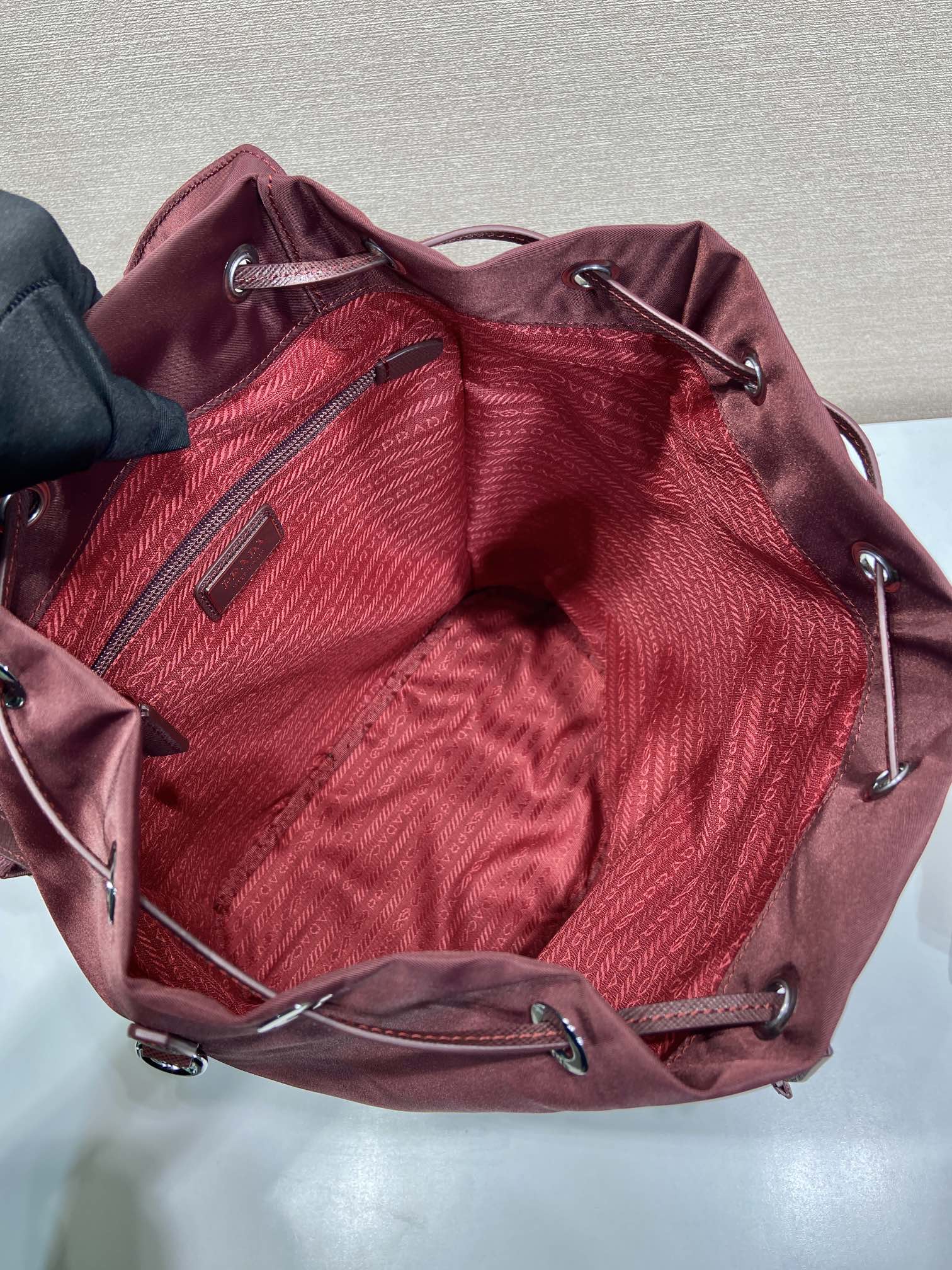 小号 普拉达 PRADA Re-Nylon 双肩包 旅行包   尼龙 F0-1BZ197_RV44_F0002_V_OOO