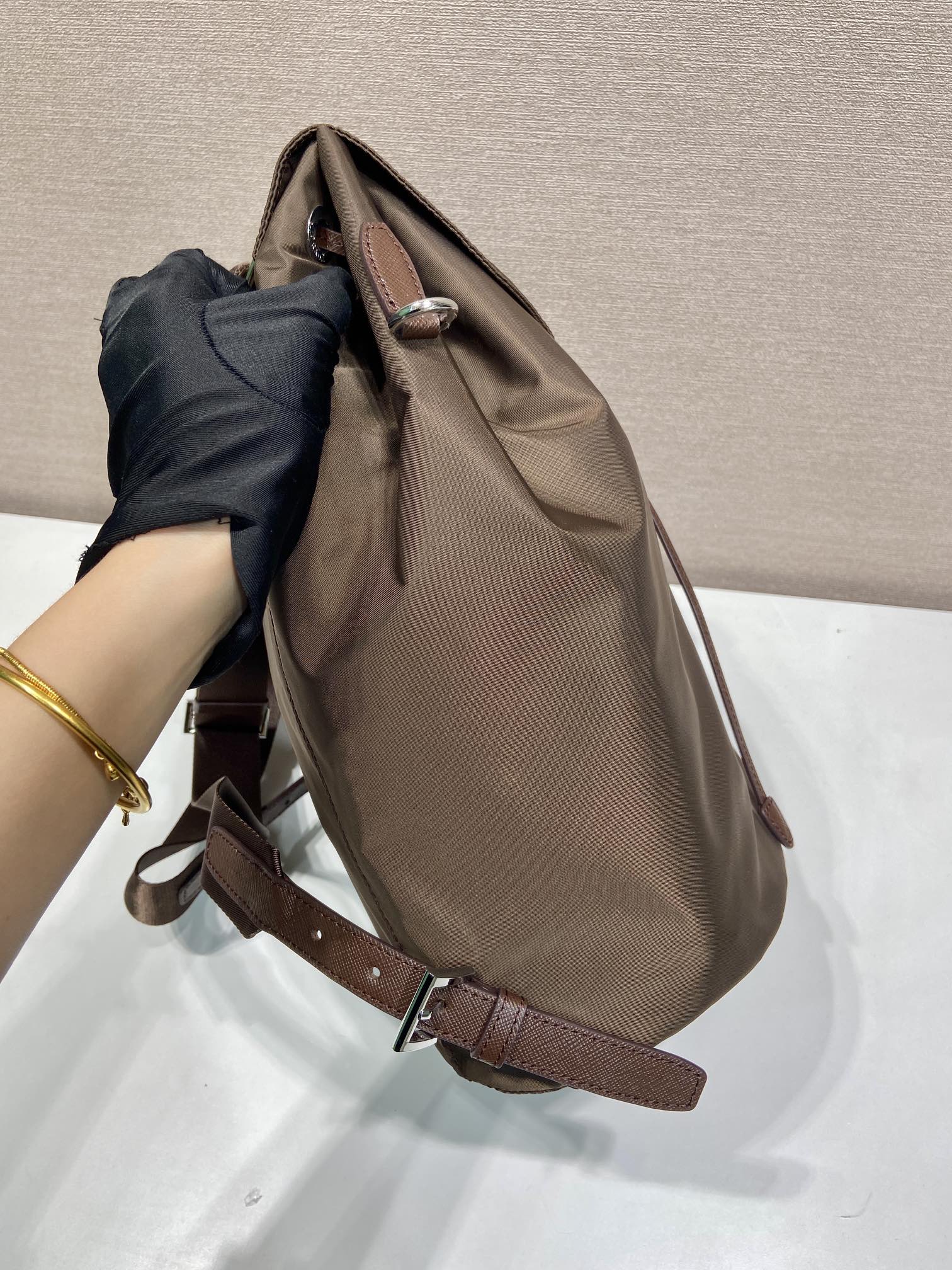 小号 普拉达 PRADA Re-Nylon 双肩包 旅行包   尼龙 F0-1BZ197_RV44_F0002_V_OOO