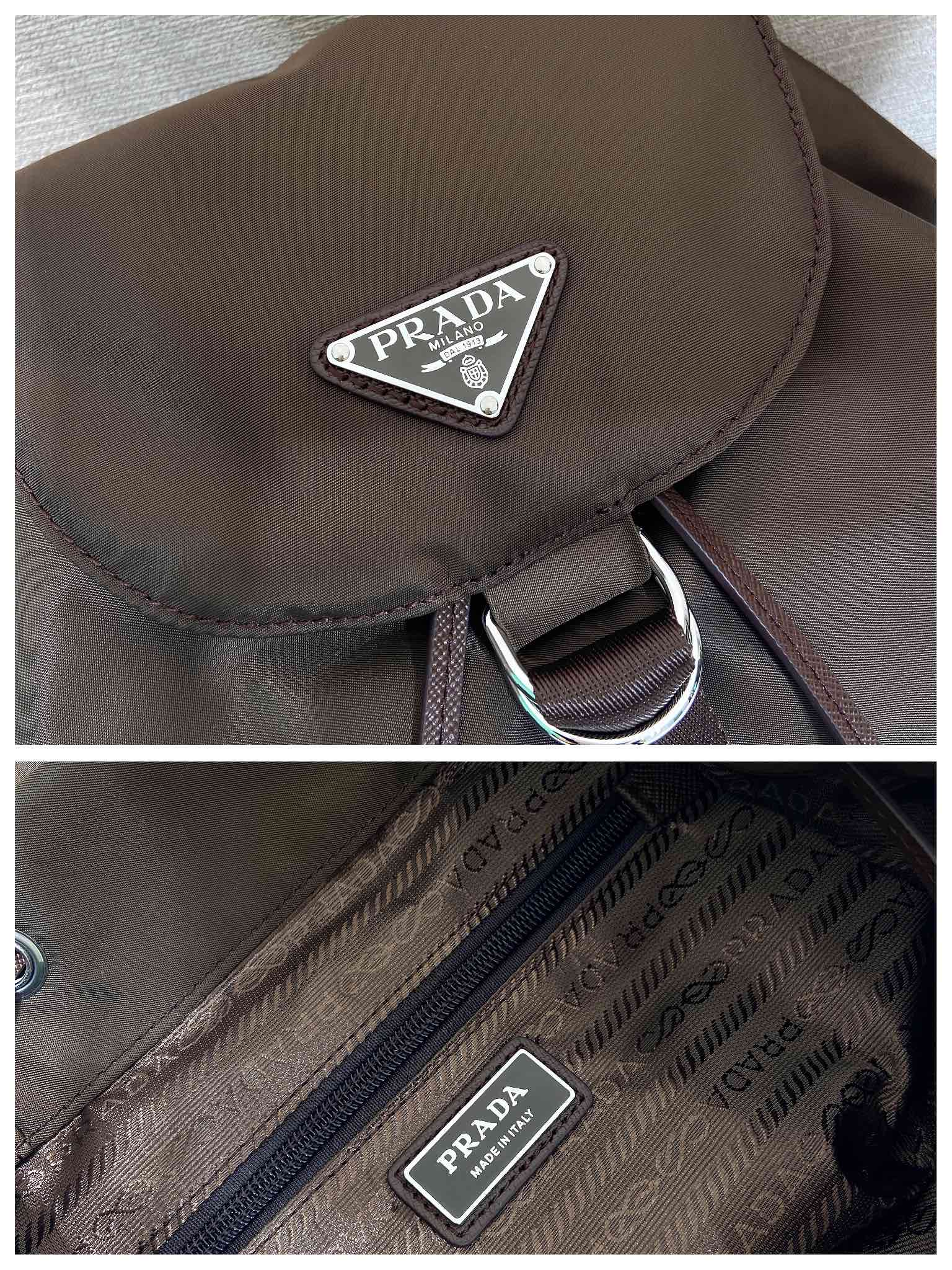 小号 普拉达 PRADA Re-Nylon 双肩包 旅行包   尼龙 F0-1BZ197_RV44_F0002_V_OOO