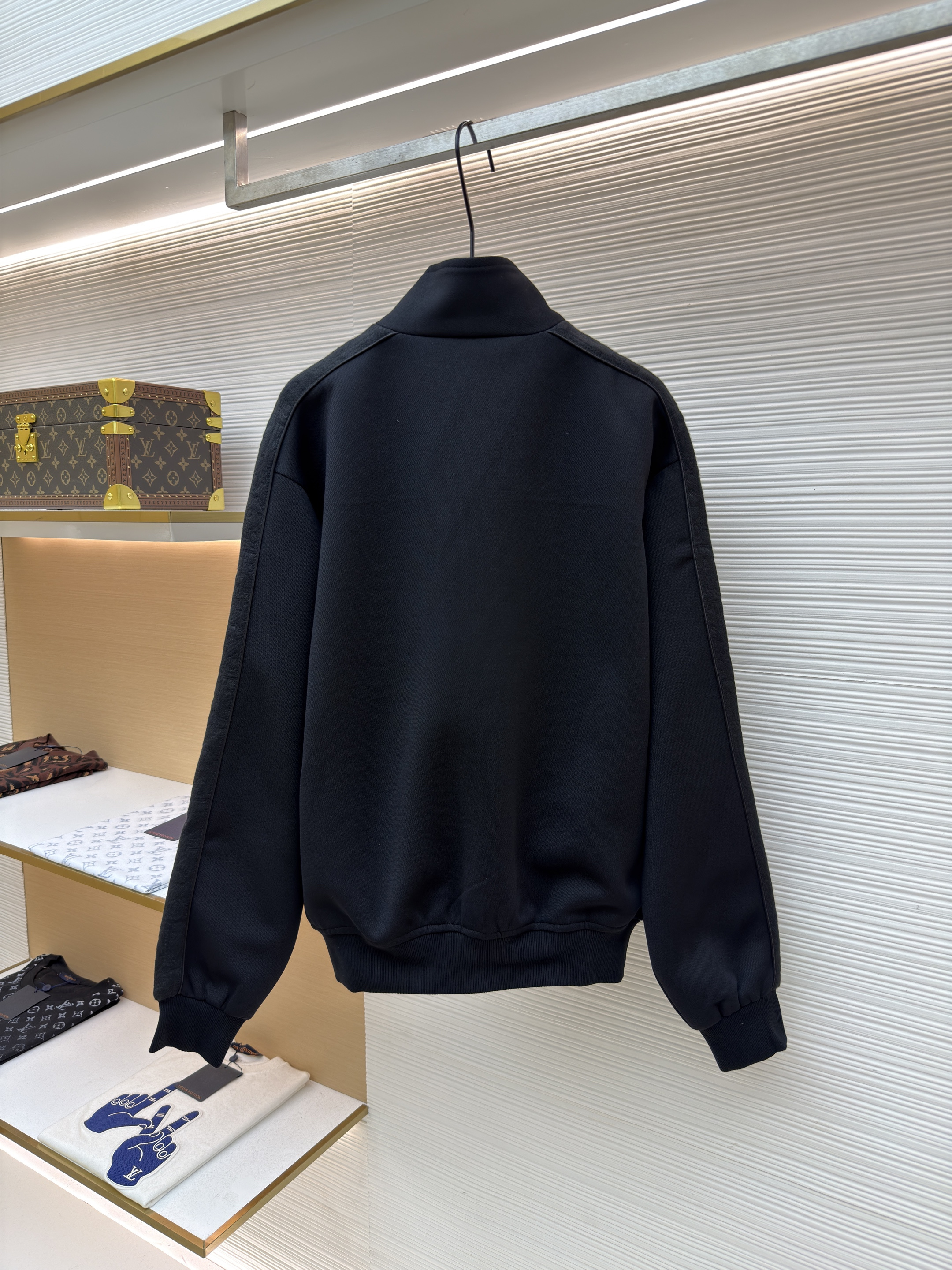 DIOR 迪奥 镶片拉链立领夹克 秋冬 外套 长袖 黑色 B2