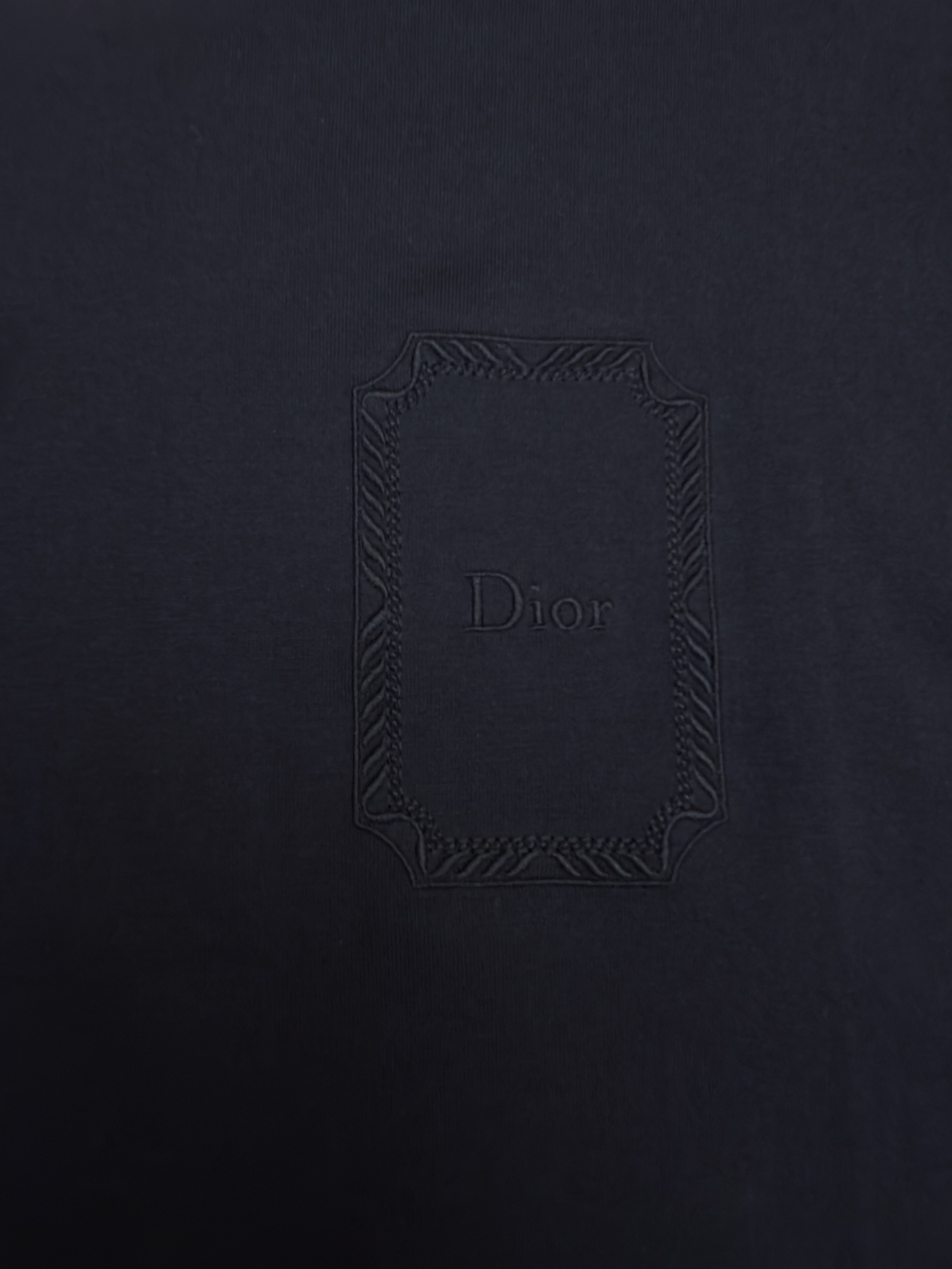 DIOR 迪奥 铭牌刺绣圆领短袖 T恤 夏季 白色 黑色 A0 