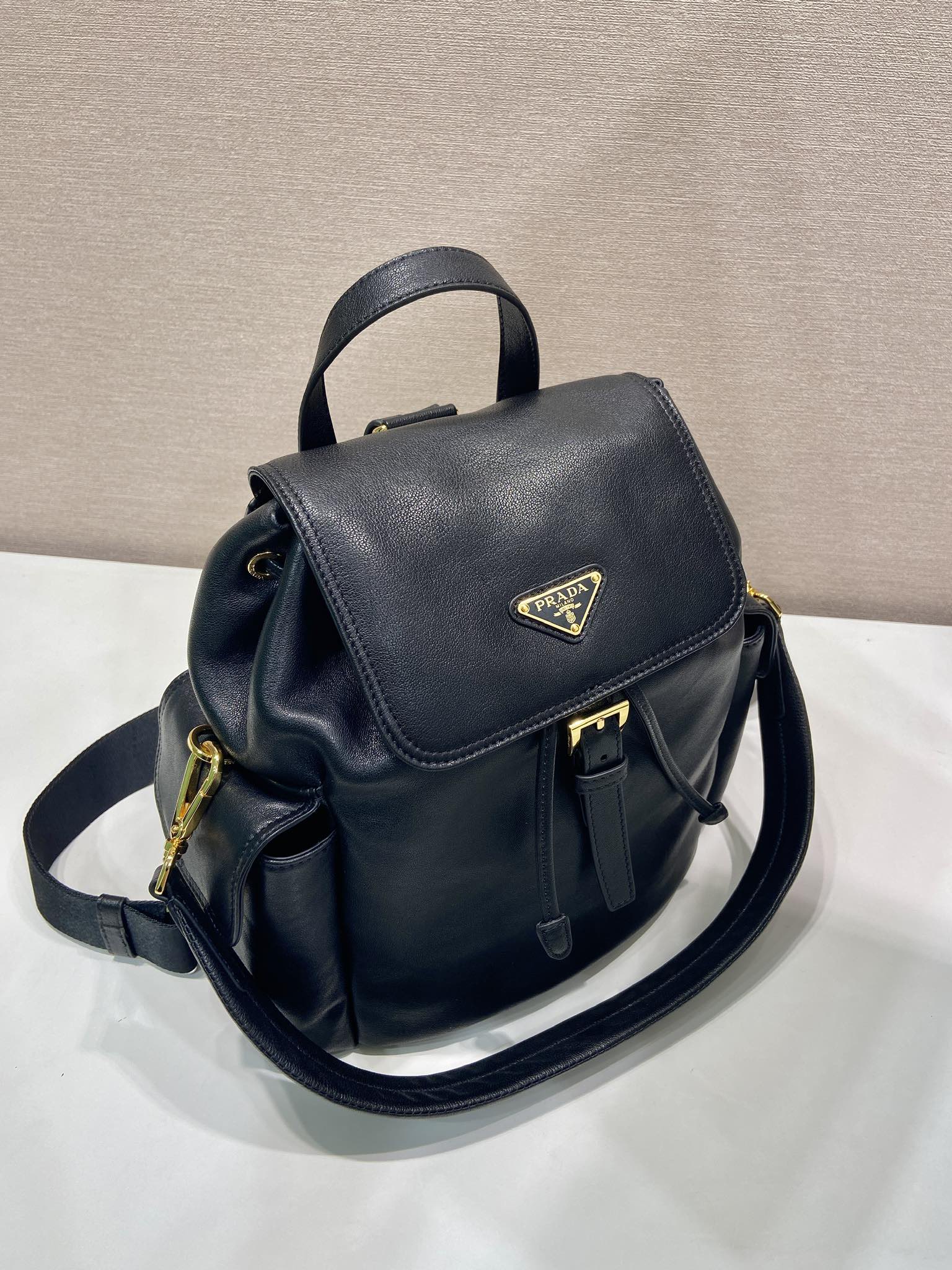 中号 普拉达 PRADA Explore 双肩包 羊皮  F0-1BZ080_2DX8_F0038_V_OOO