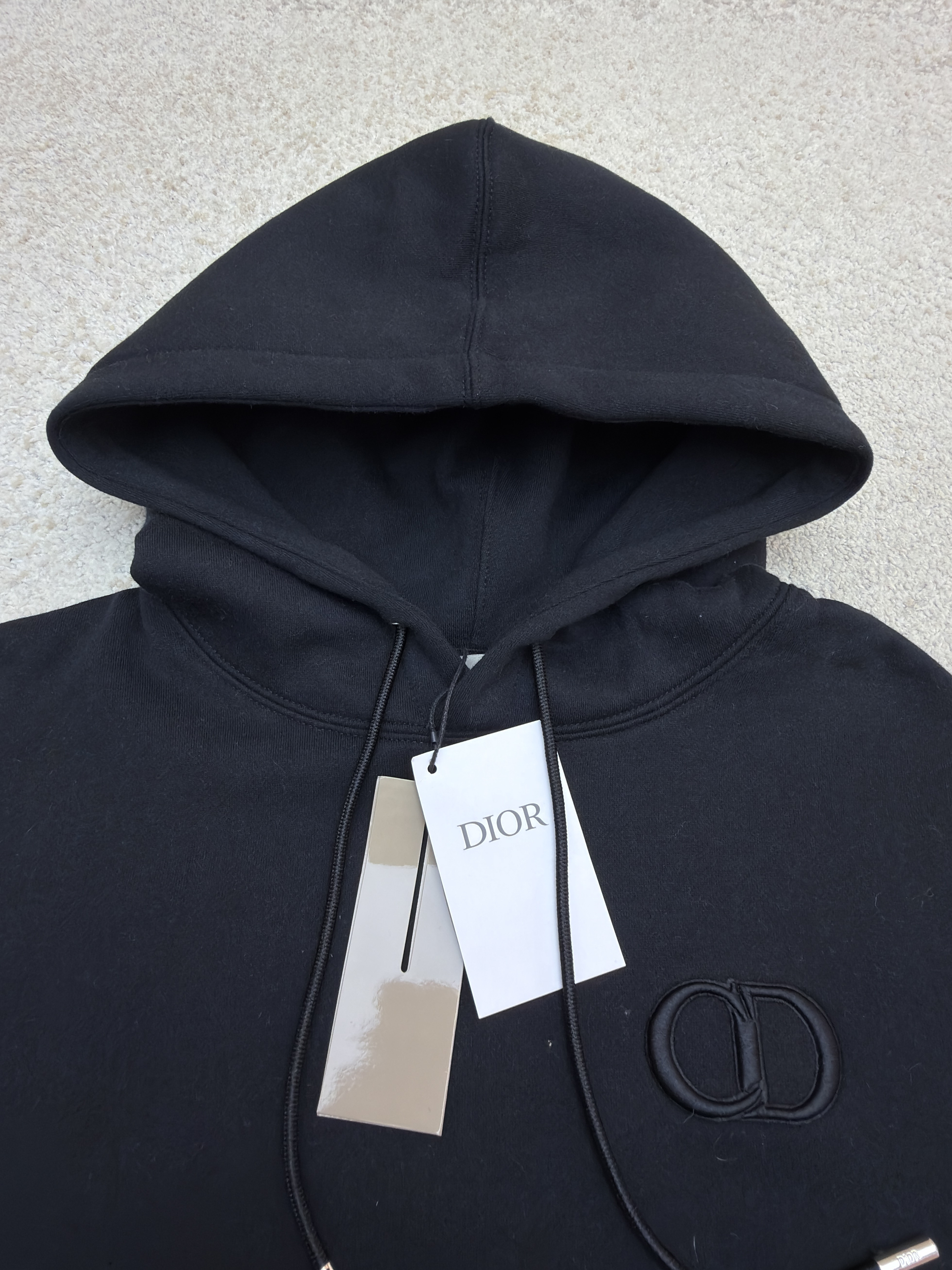 DIOR 迪奥 CD字母刺绣连帽卫衣 秋冬 外套 长袖 黑色 灰色 绿色 蓝色 B0