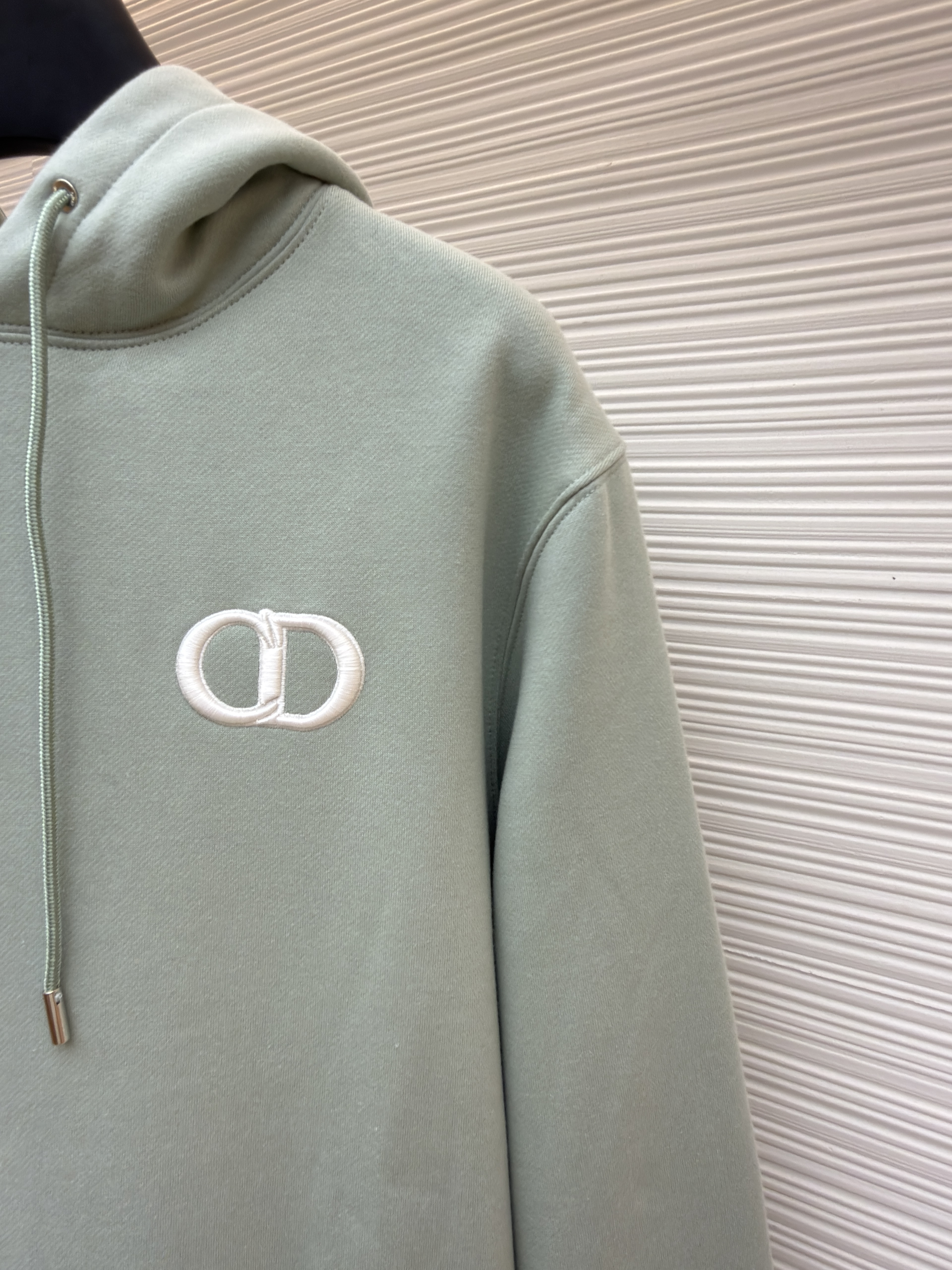 DIOR 迪奥 CD字母刺绣连帽卫衣 秋冬 外套 长袖 黑色 灰色 绿色 蓝色 B0