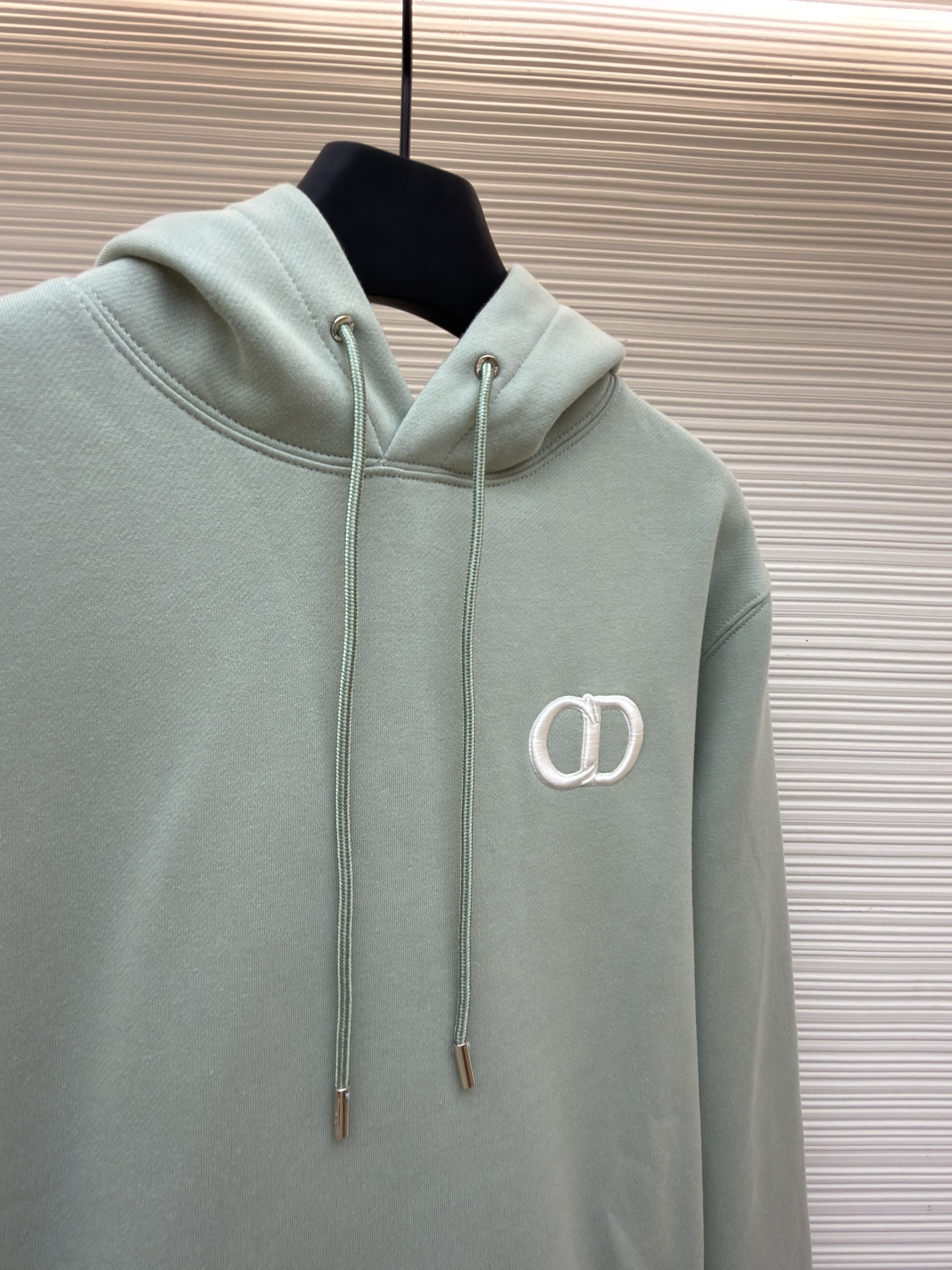 DIOR 迪奥 CD字母刺绣连帽卫衣 秋冬 外套 长袖 黑色 灰色 绿色 蓝色 B0