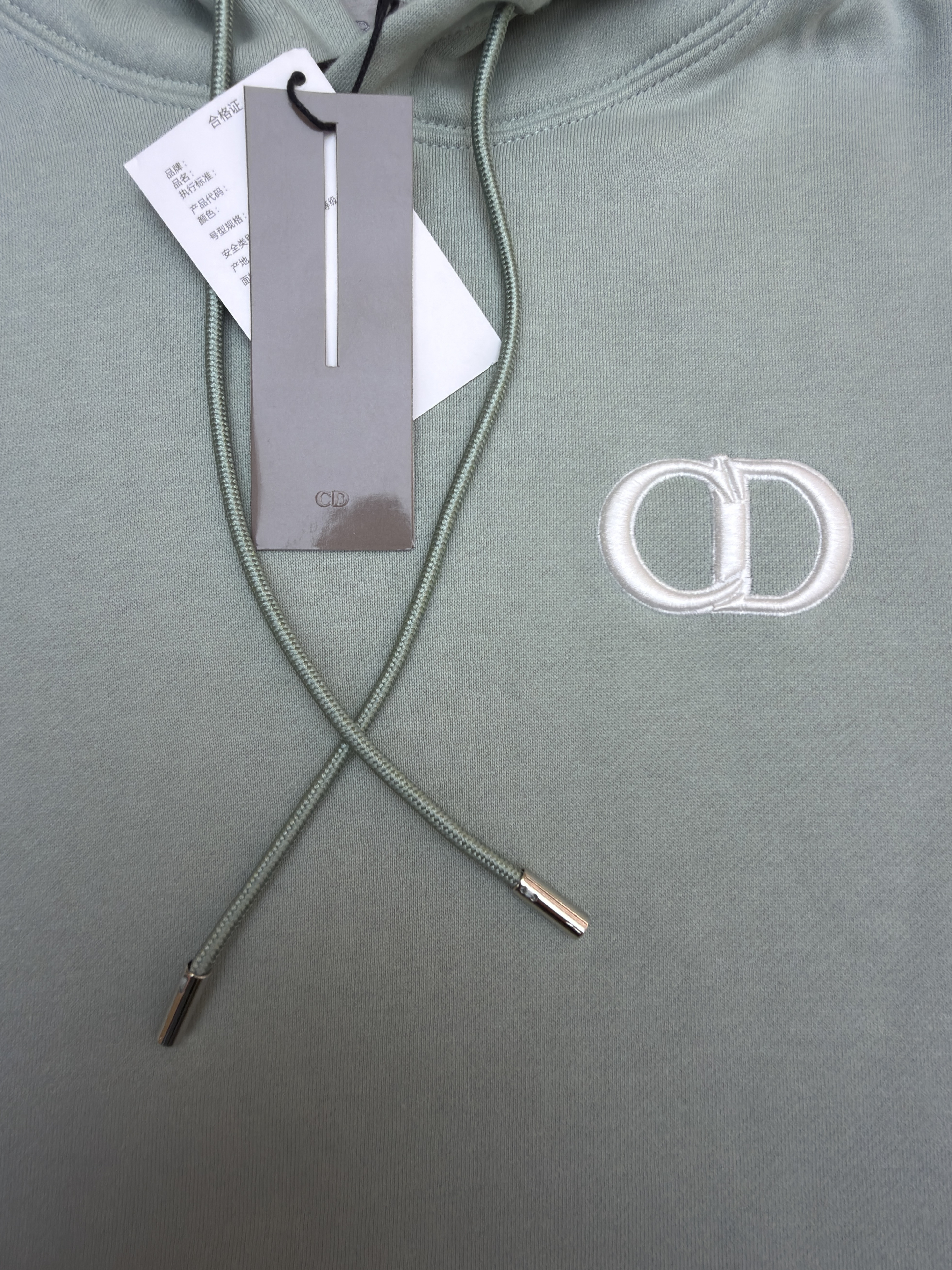 DIOR 迪奥 CD字母刺绣连帽卫衣 秋冬 外套 长袖 黑色 灰色 绿色 蓝色 B0