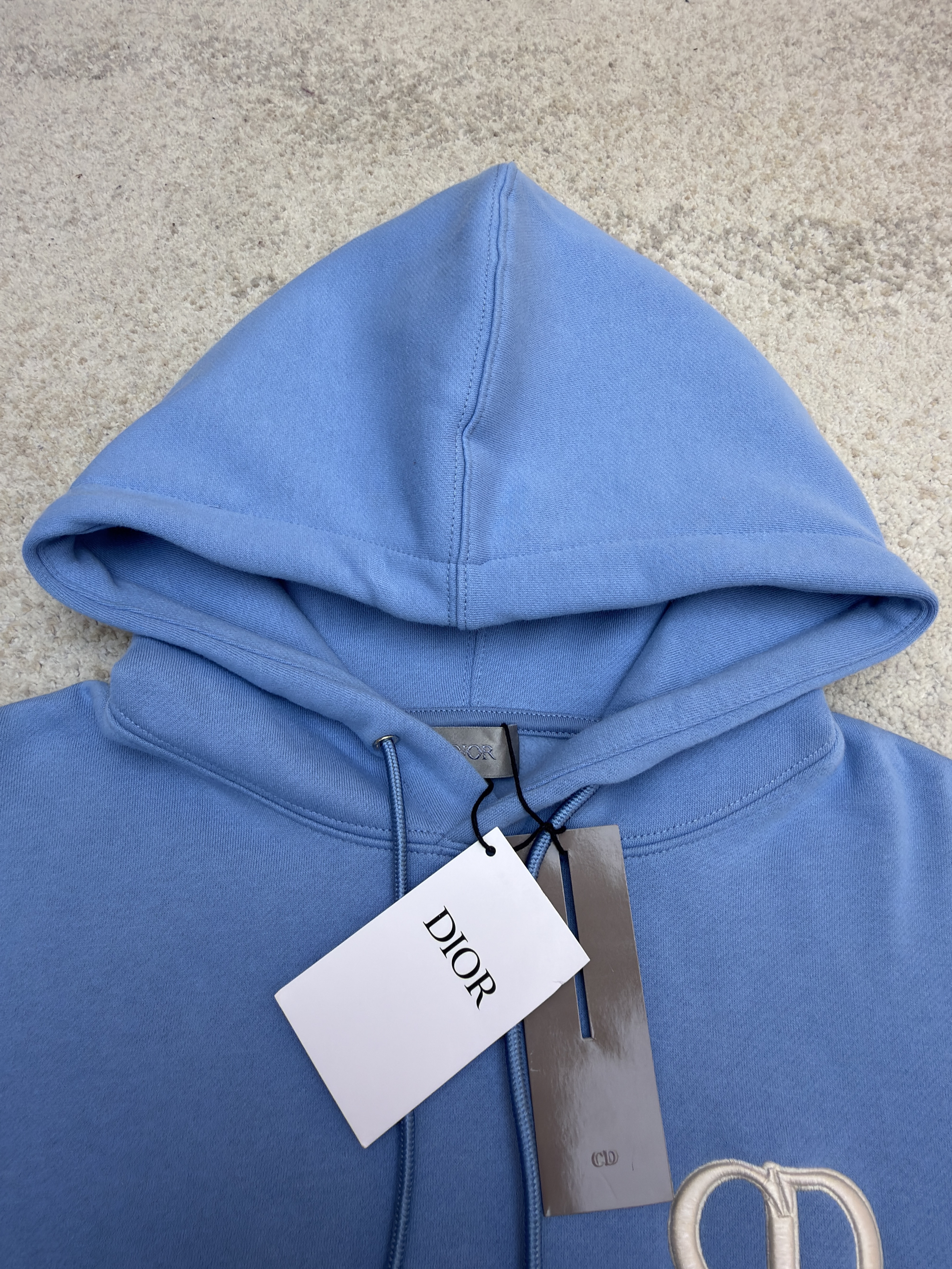 DIOR 迪奥 CD字母刺绣连帽卫衣 秋冬 外套 长袖 黑色 灰色 绿色 蓝色 B0