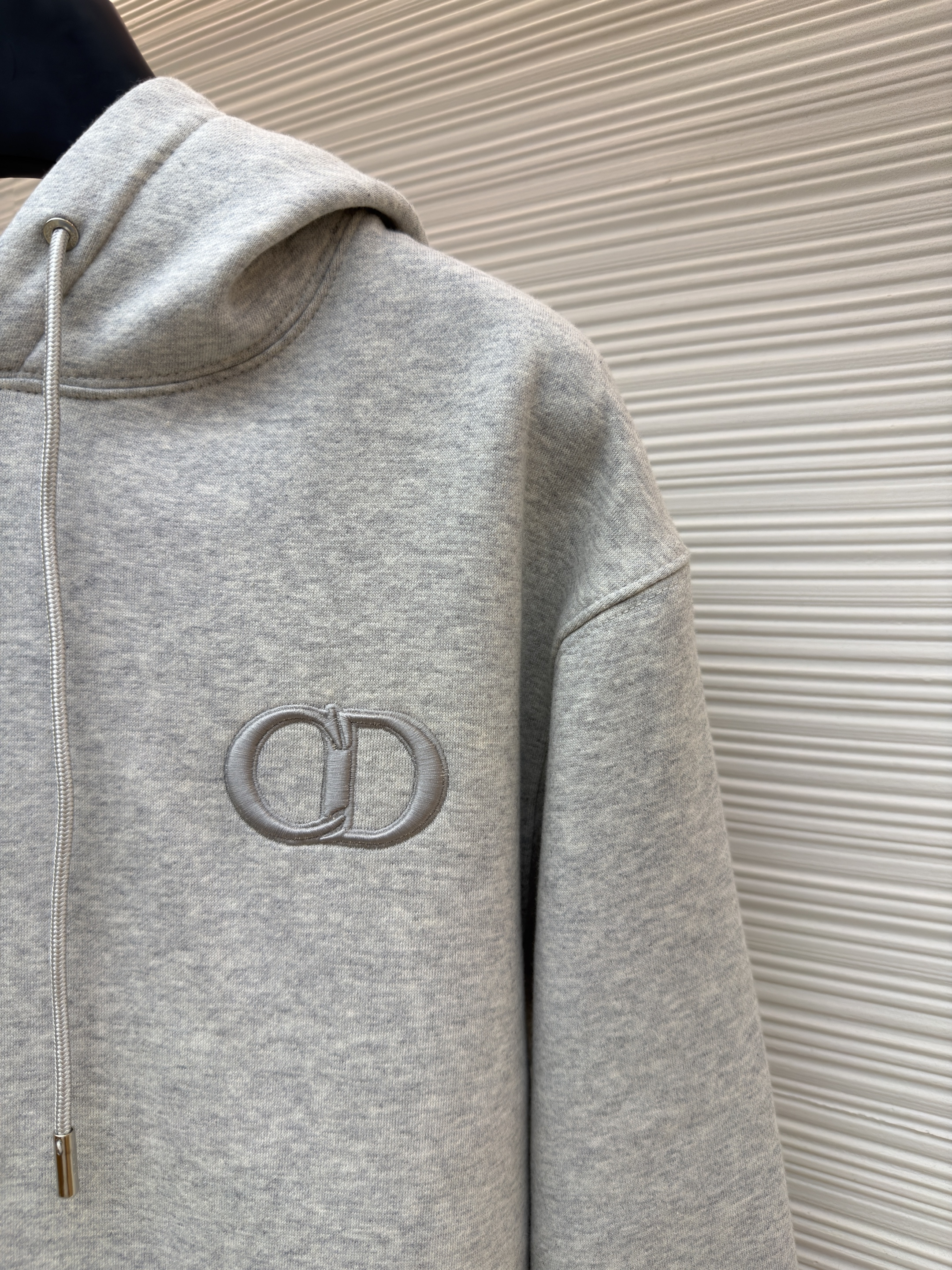 DIOR 迪奥 CD字母刺绣连帽卫衣 秋冬 外套 长袖 黑色 灰色 绿色 蓝色 B0