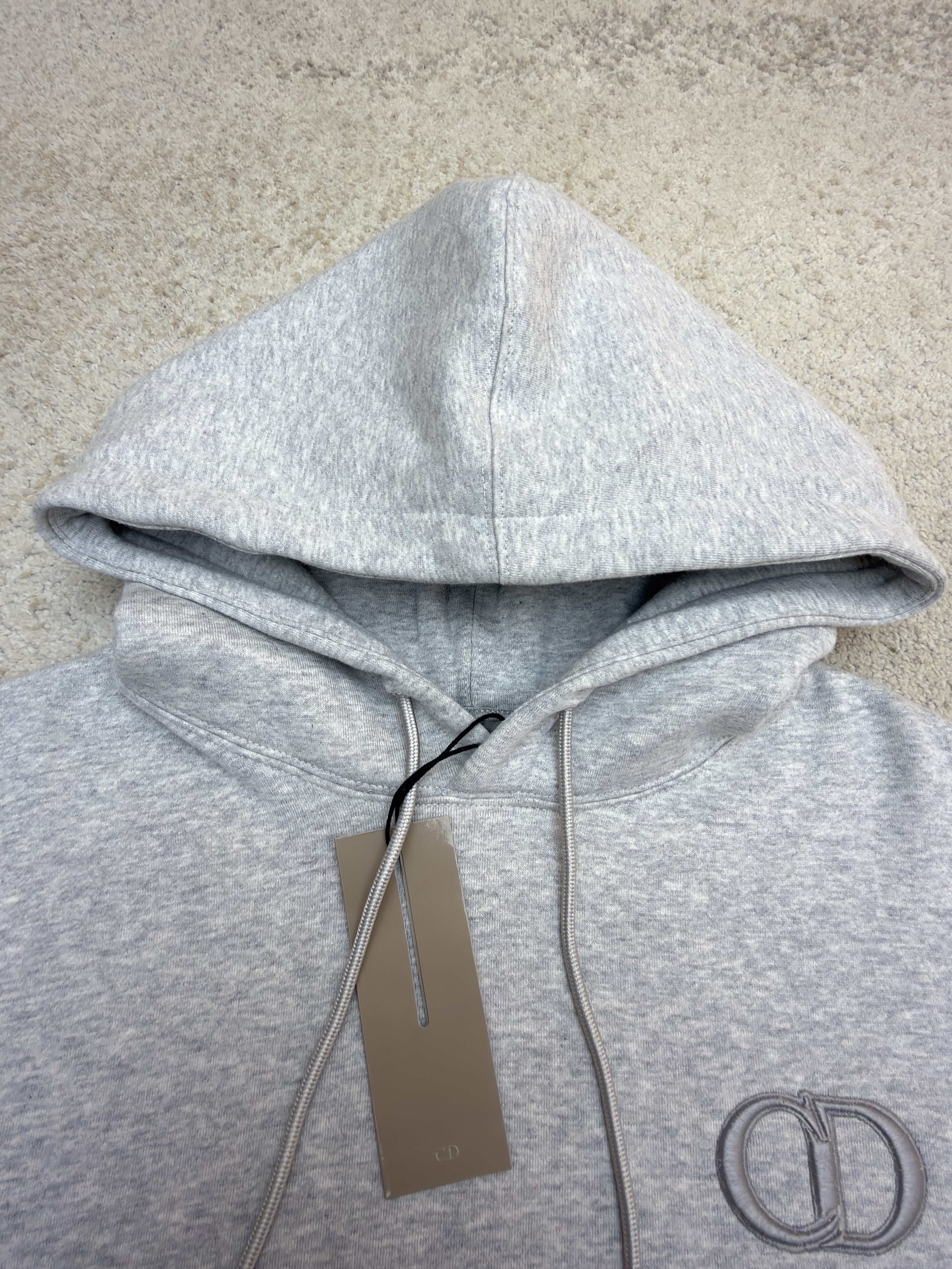 DIOR 迪奥 CD字母刺绣连帽卫衣 秋冬 外套 长袖 黑色 灰色 绿色 蓝色 B0