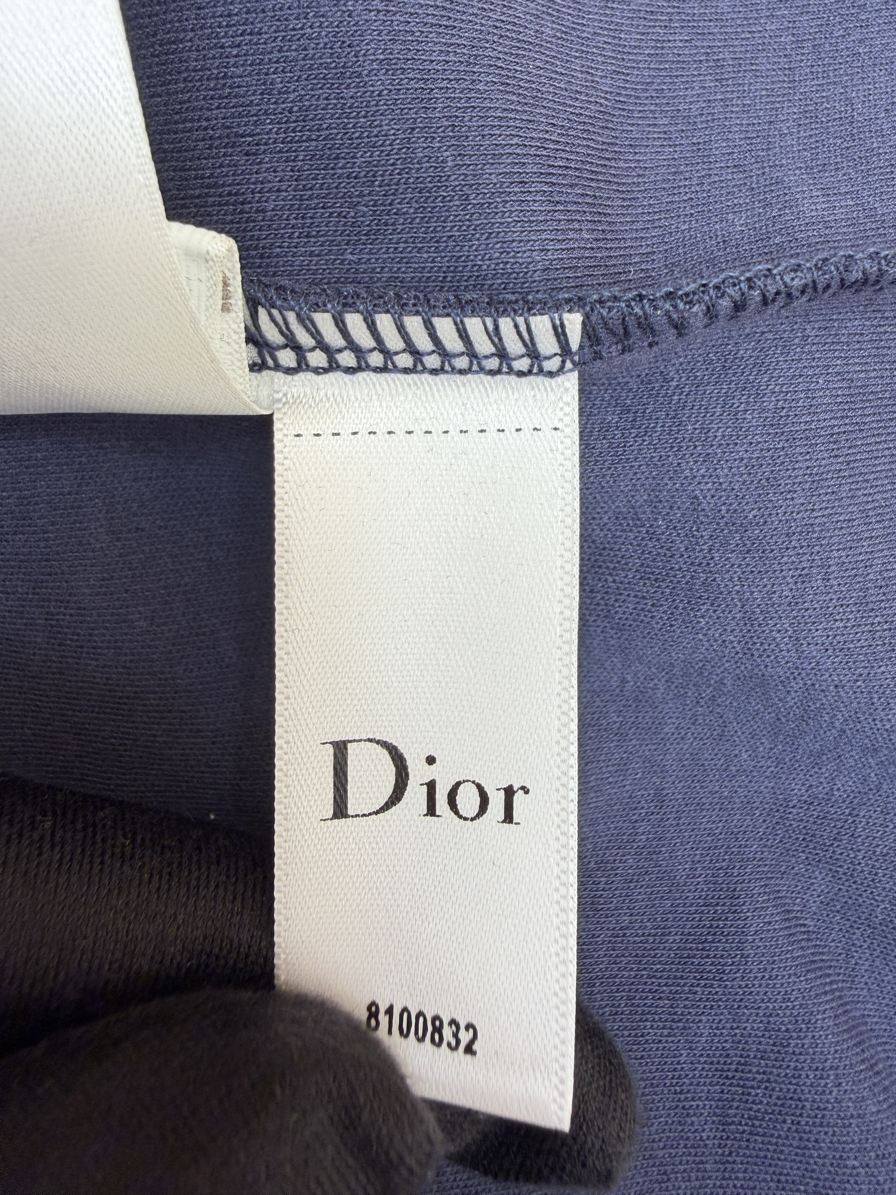 DIOR 迪奥 Medaillon刺绣圆领短袖 T恤 夏季 蓝色 A0 