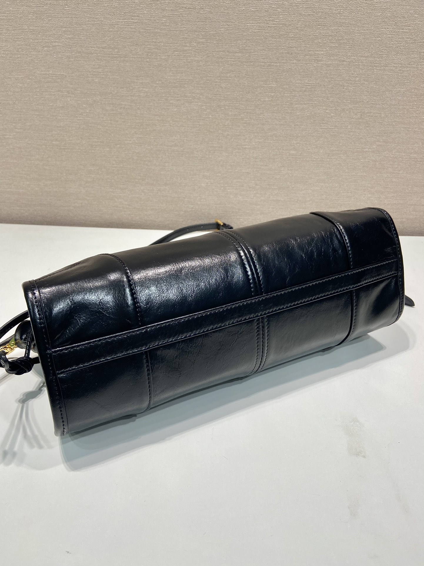 中号 普拉达 PRADA Bonnie 手提单肩包 皮革 黑色 F0-1BA426_2CYR_F0002_V_MOM