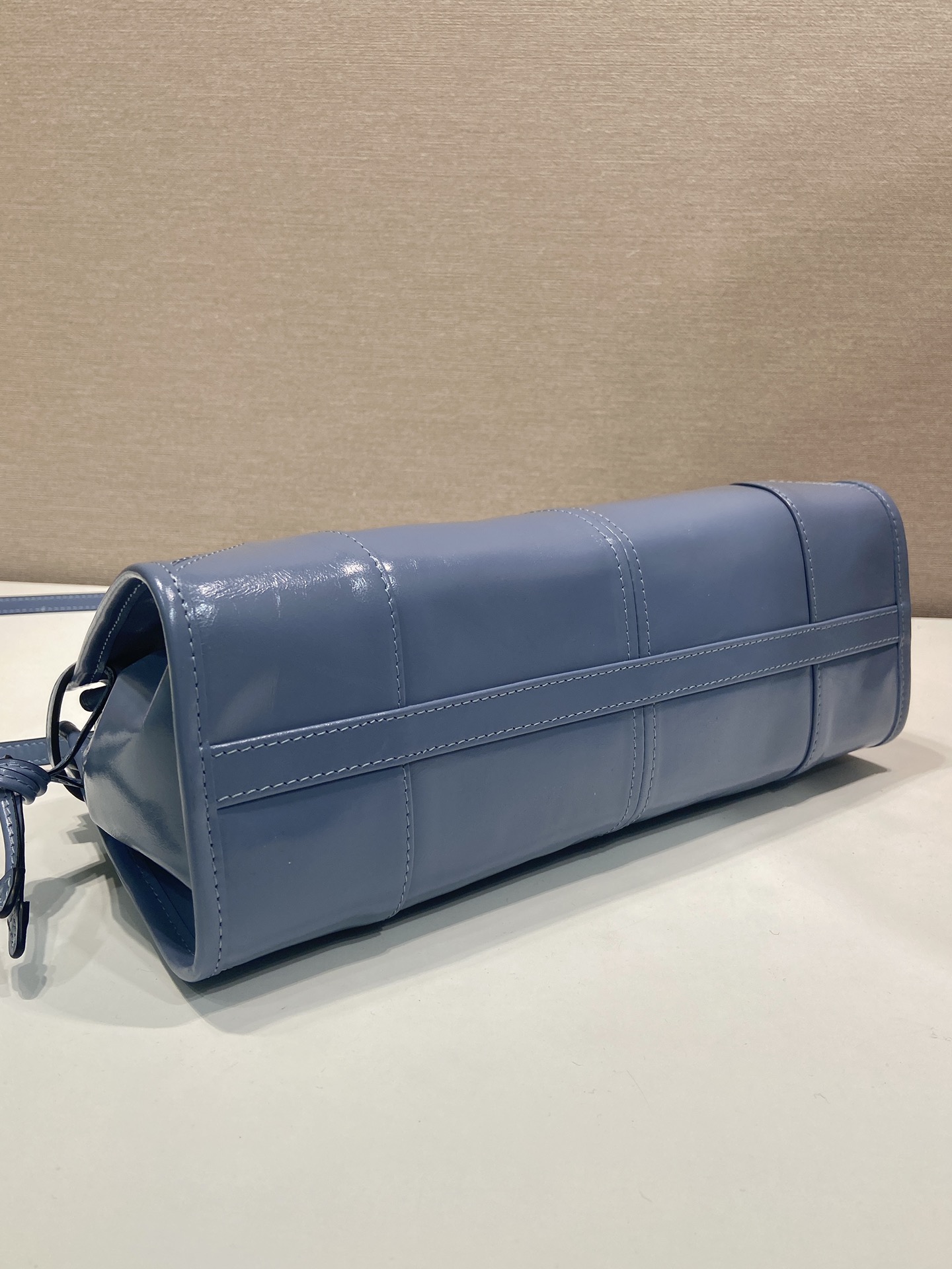 中号 普拉达 PRADA Bonnie 手提单肩包 皮革 航空蓝 F0-1BA426_2CYR_F05GU_V_MOO