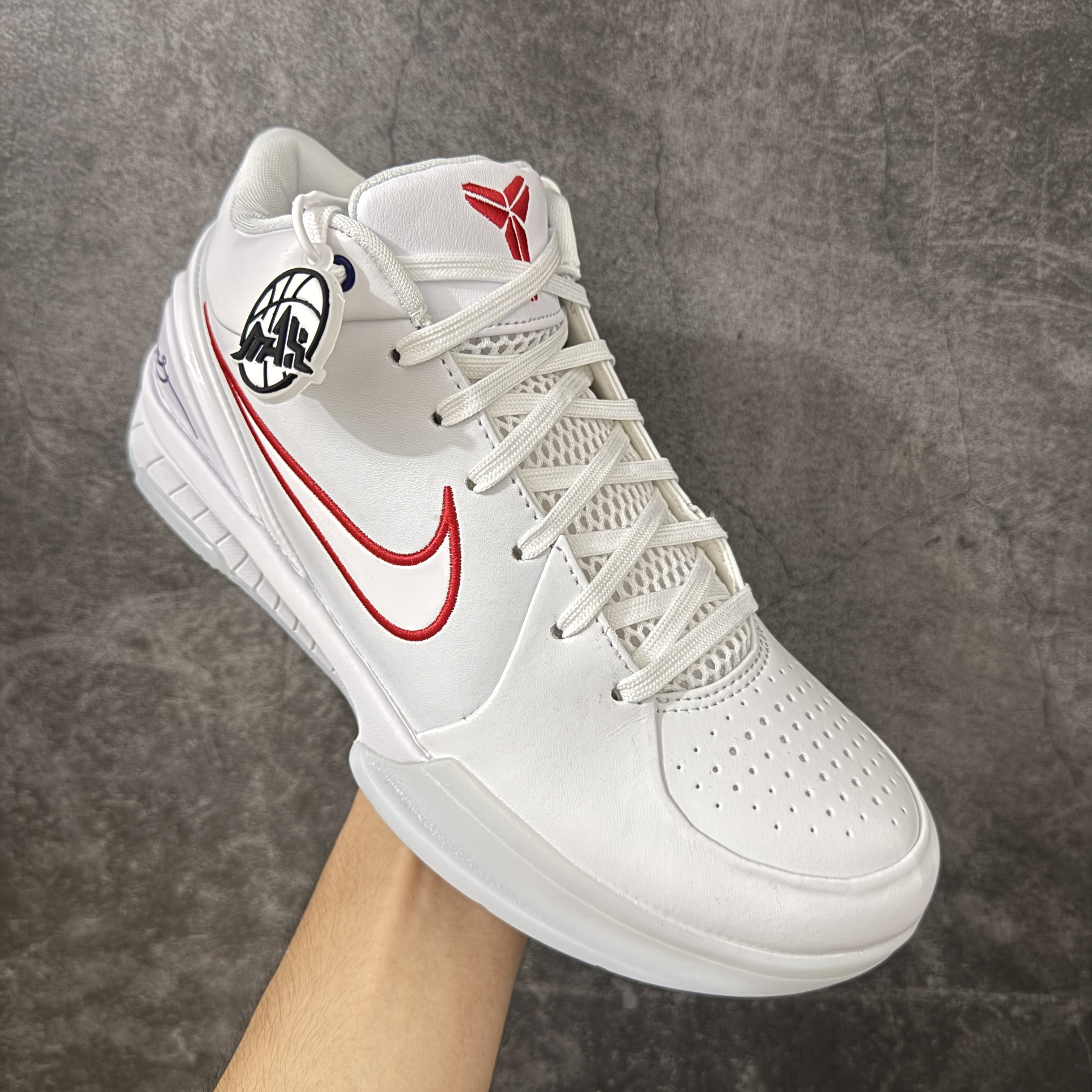  灭世MAX Kobe 4 「Draft Day」Pack 低筒 后掌气垫 前掌泡棉   篮球 鞋 波鞋 街道休闲鞋 实战 男生 盲盒白红 IV6591-103 