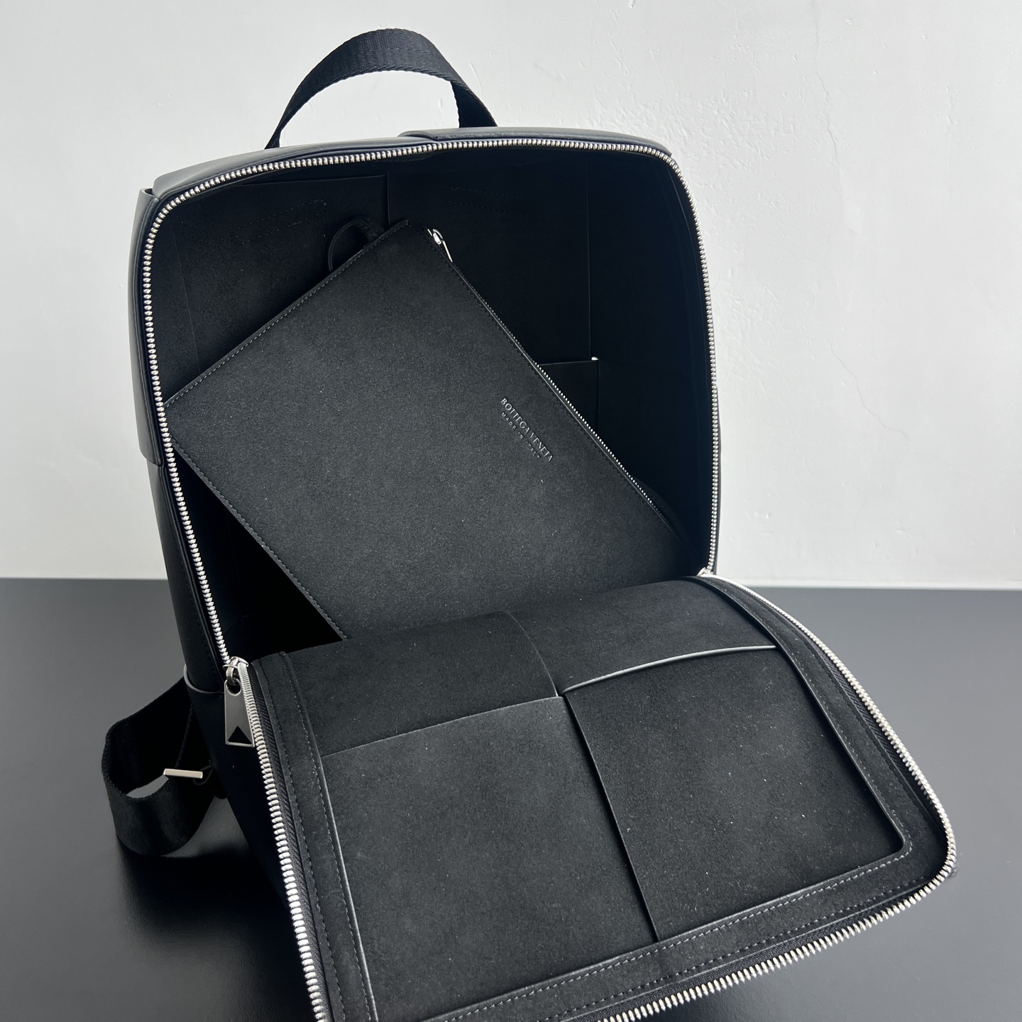 BV Bottega Veneta Intreccio 编织拉链 开合 小牛皮 Backpack / Rucksack-J0-737324VB1K18480