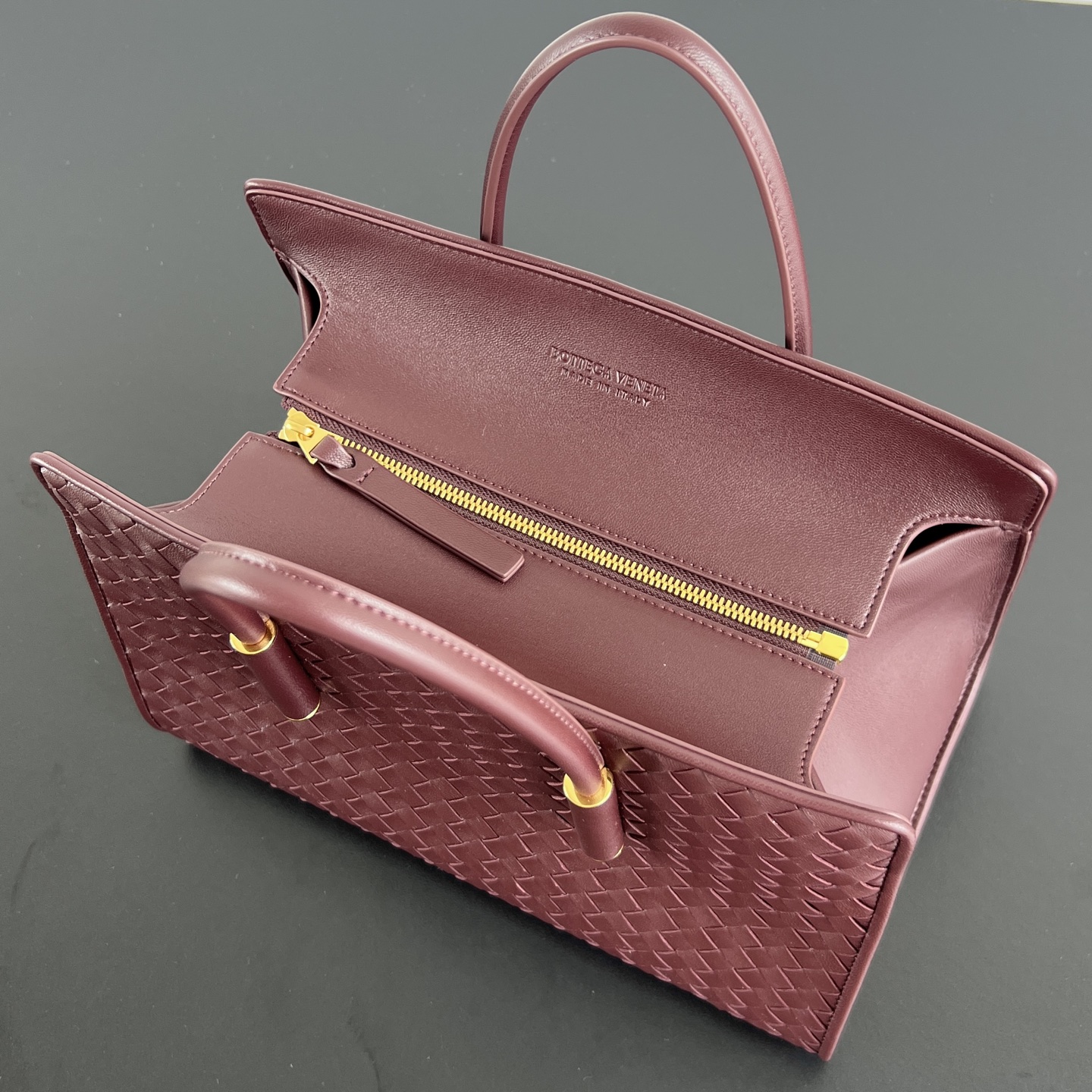  托特 Small BV Bottega Veneta Intreccio Woven Zip Tote Bag (Lambskin) - J0-875932V5KD06149