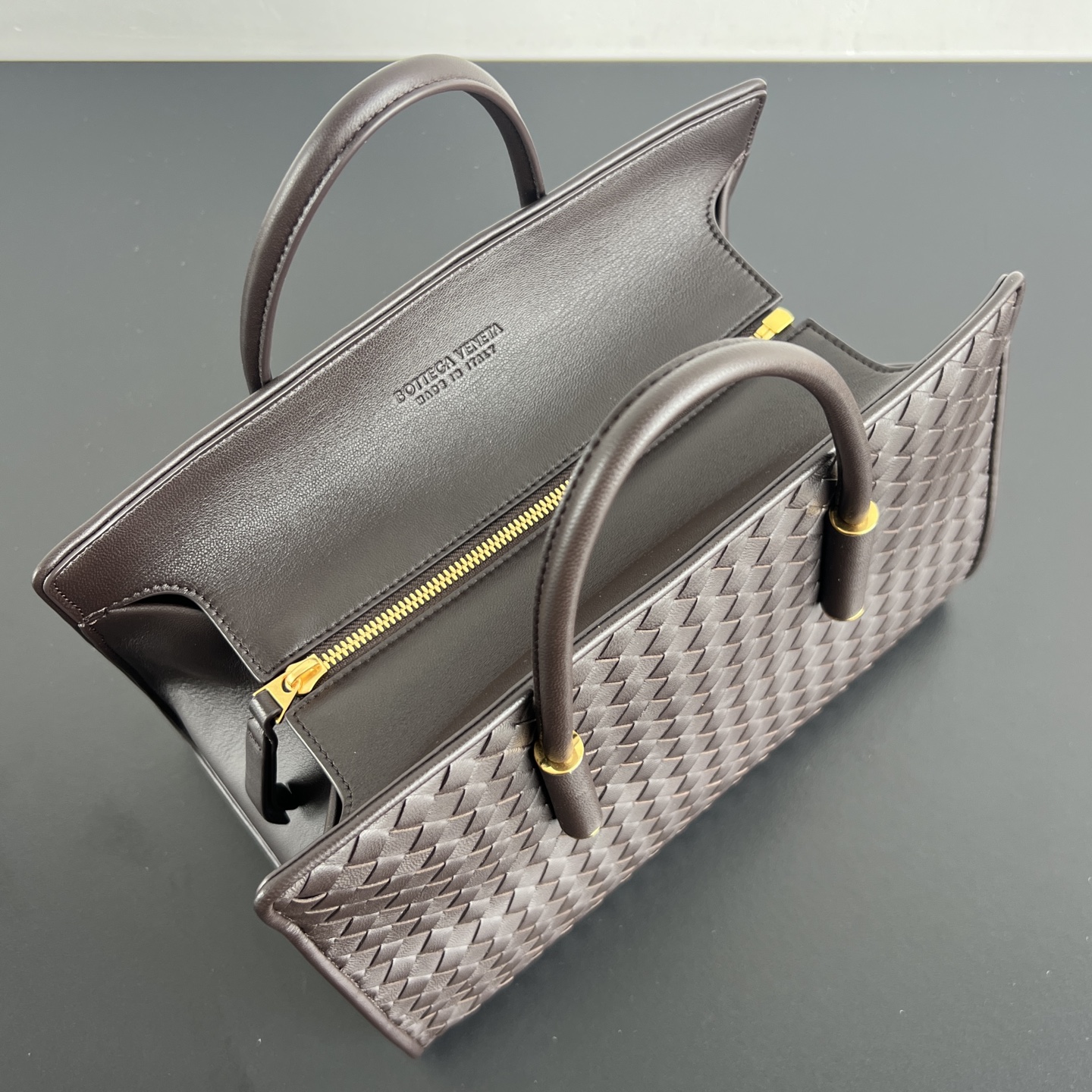  托特 Small BV Bottega Veneta Intreccio Woven Zip Tote Bag (Lambskin) - J0-875932V5KD06149