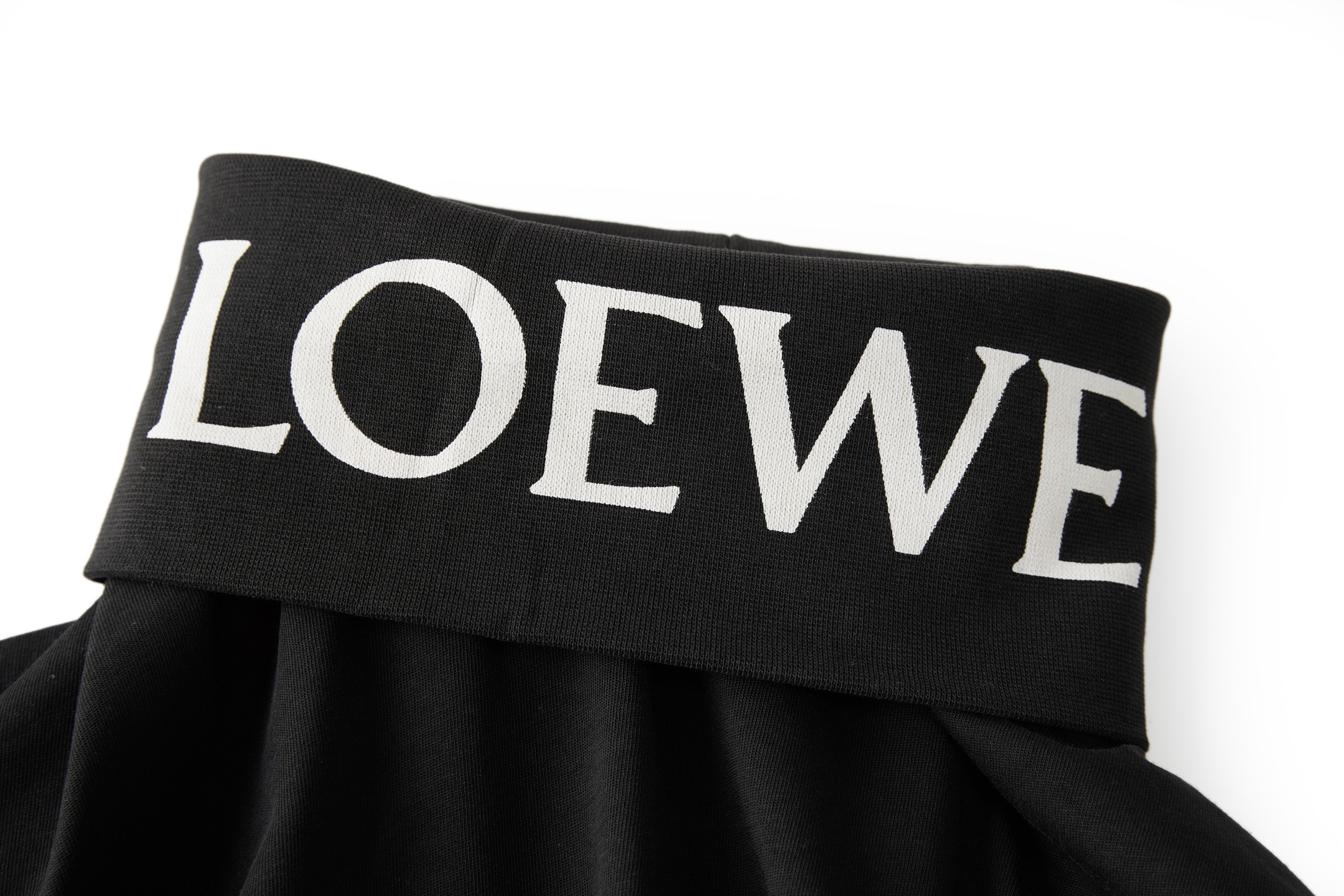 Loewe 罗意威 印花标识高领打底衫 T恤 长袖 秋冬 黑色 A7