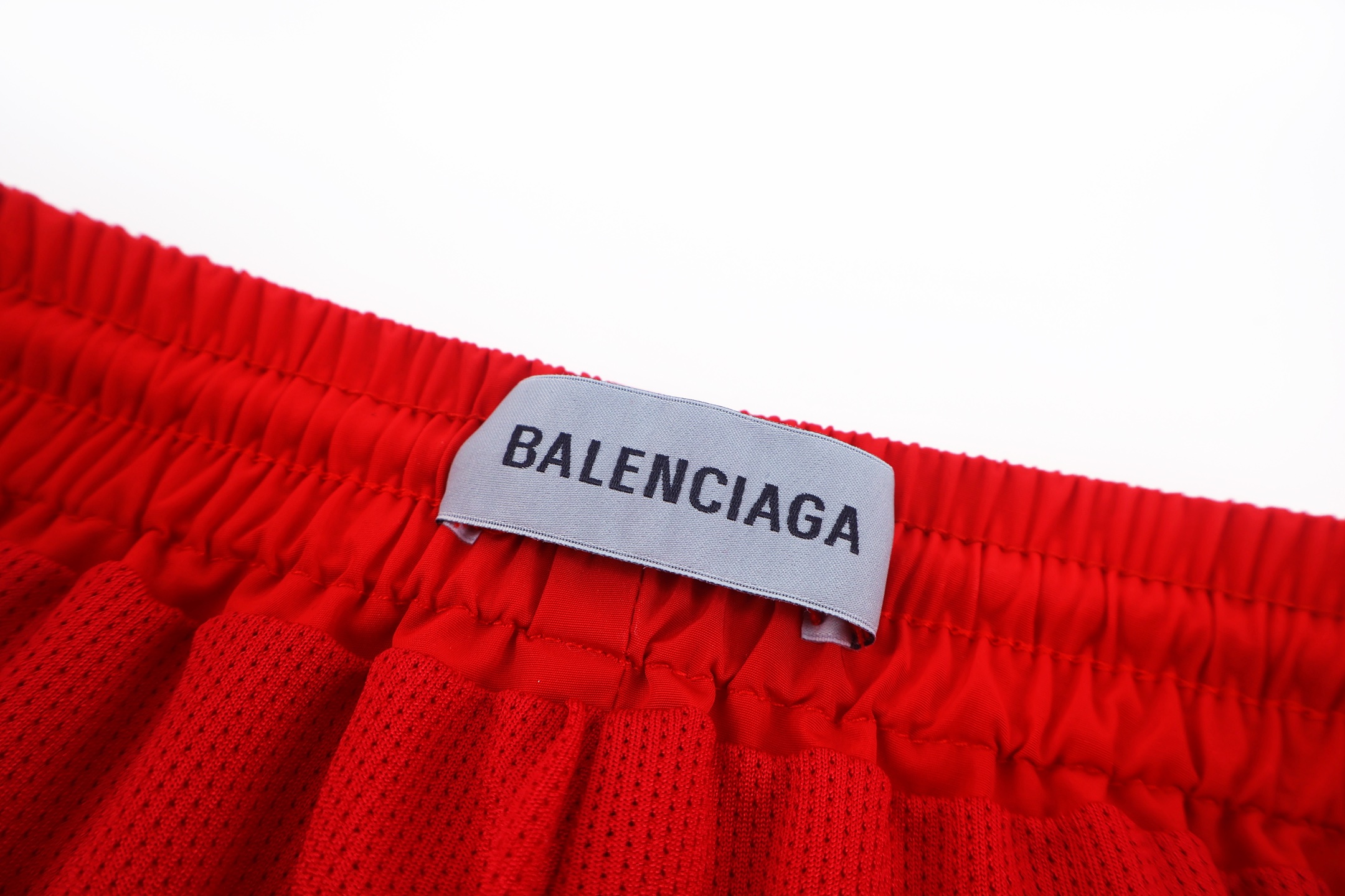 Balenciaga 巴黎世家 撞色皇冠刺绣反光印花松紧腰运动裤 休闲裤 长裤 裤子 藏蓝色 红色 B0