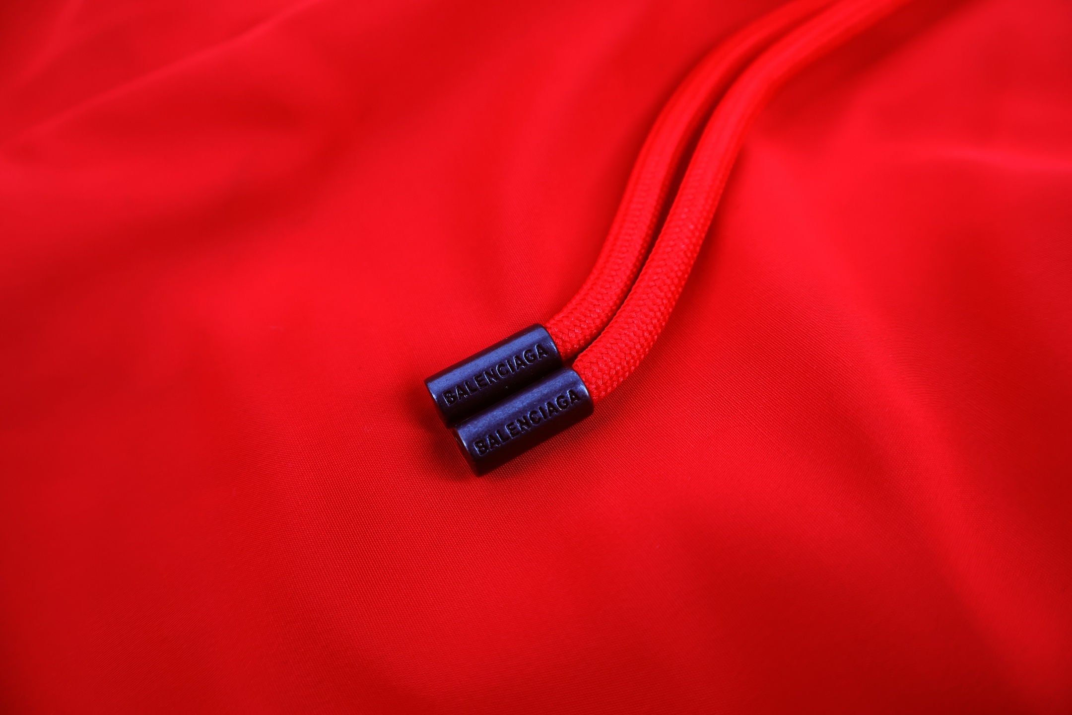Balenciaga 巴黎世家 撞色皇冠刺绣反光印花松紧腰运动裤 休闲裤 长裤 裤子 藏蓝色 红色 B0