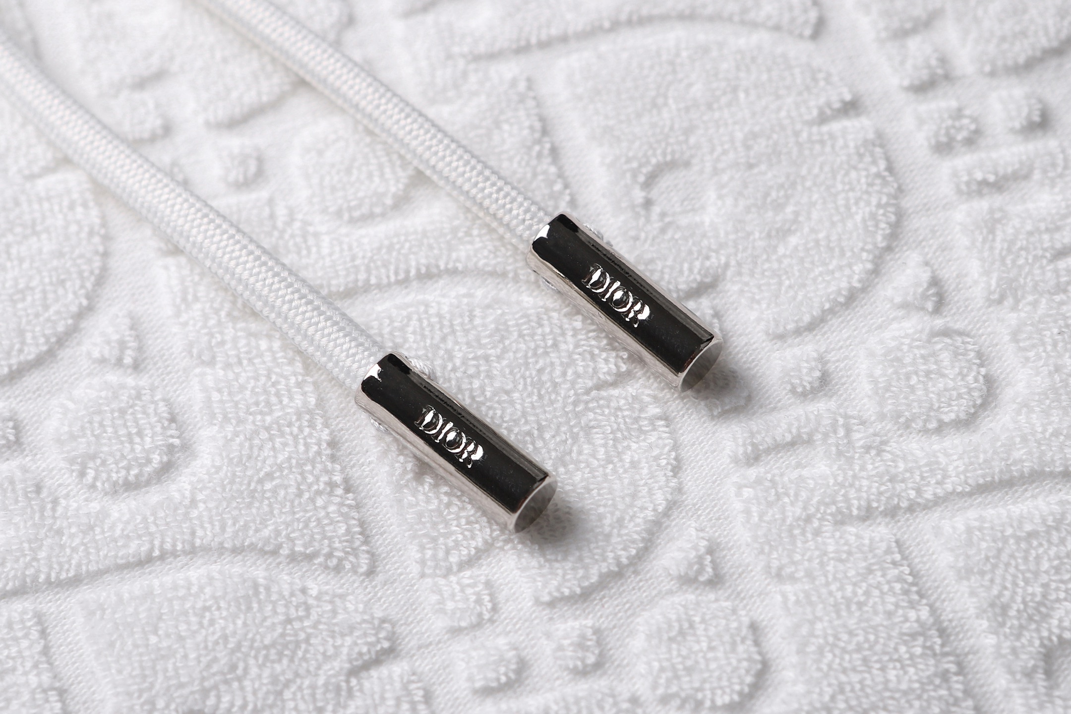 DIOR 迪奥 满印字母毛巾棉连帽卫衣 套头 秋冬 外套 长袖 白色 藏蓝色 B0 