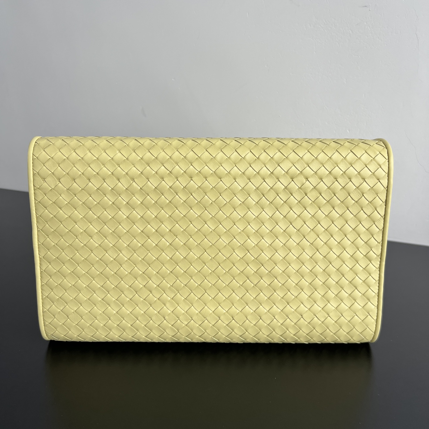 托特 Middle BV Bottega Veneta Intreccio Woven Zip Tote Bag (sheepskin) 黄色- J0-868327V5KD07263