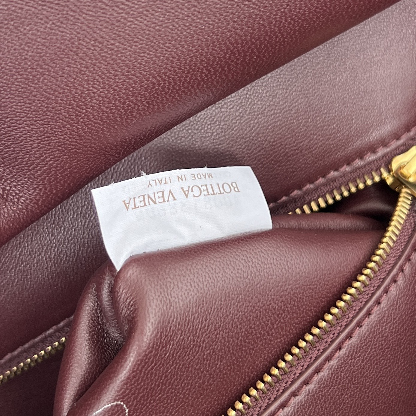 托特 Middle BV Bottega Veneta Intreccio Woven Zip Tote Bag (sheepskin) 深木红- J0-868327V5KD06149