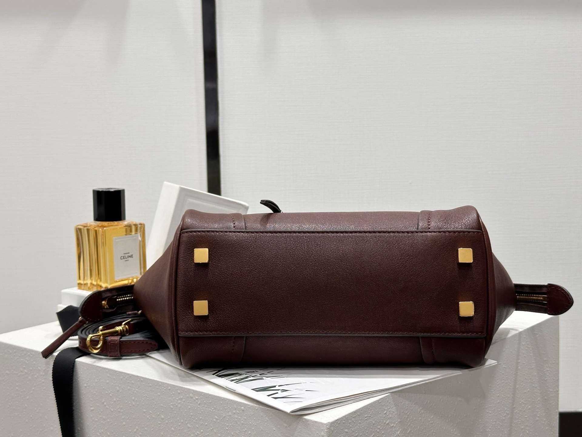 小号 CELINE Luggage 赛琳  单肩 手提包  羊皮 三色 124213