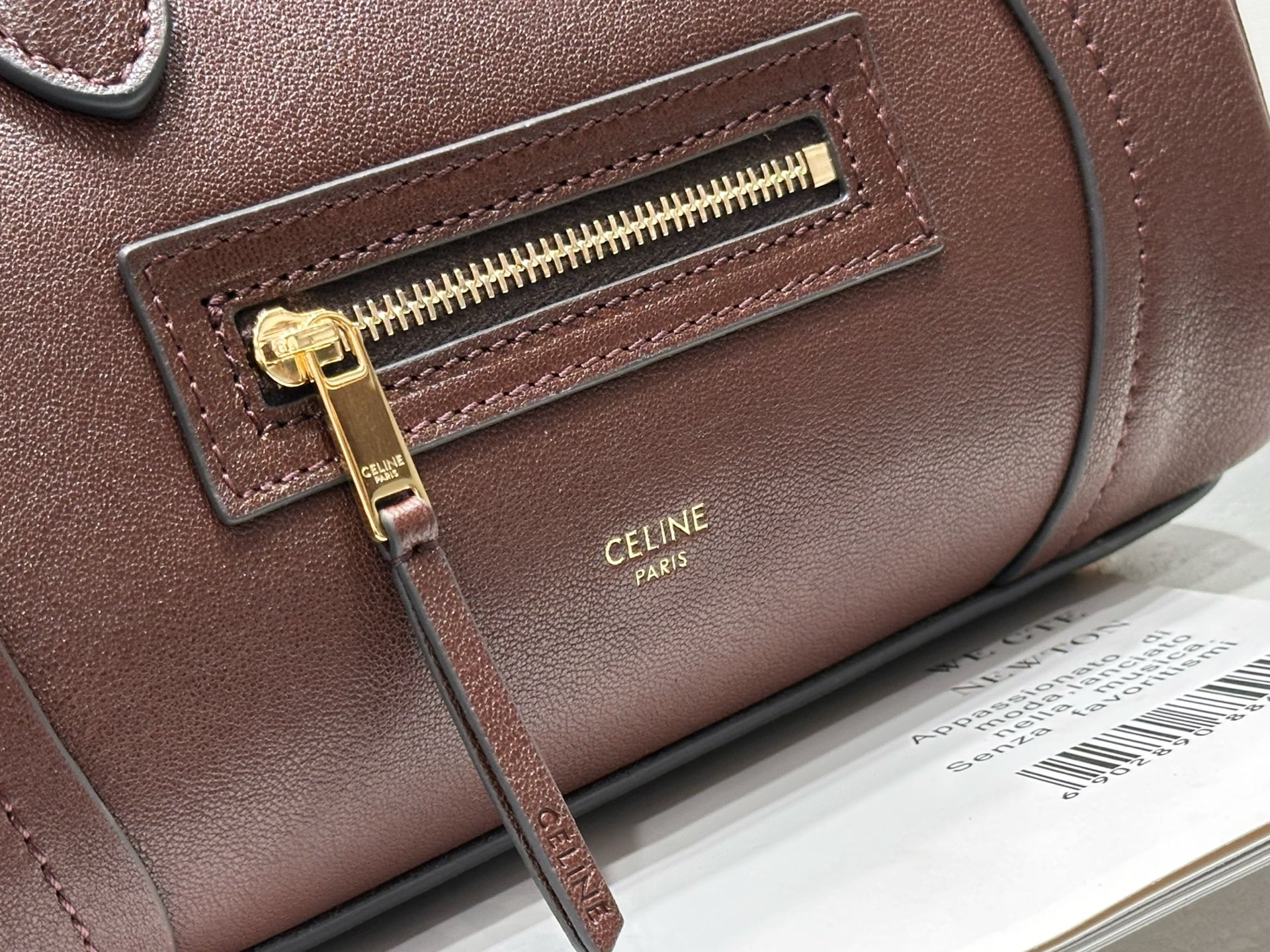 小号 CELINE Luggage 赛琳  单肩 手提包  羊皮 三色 124213