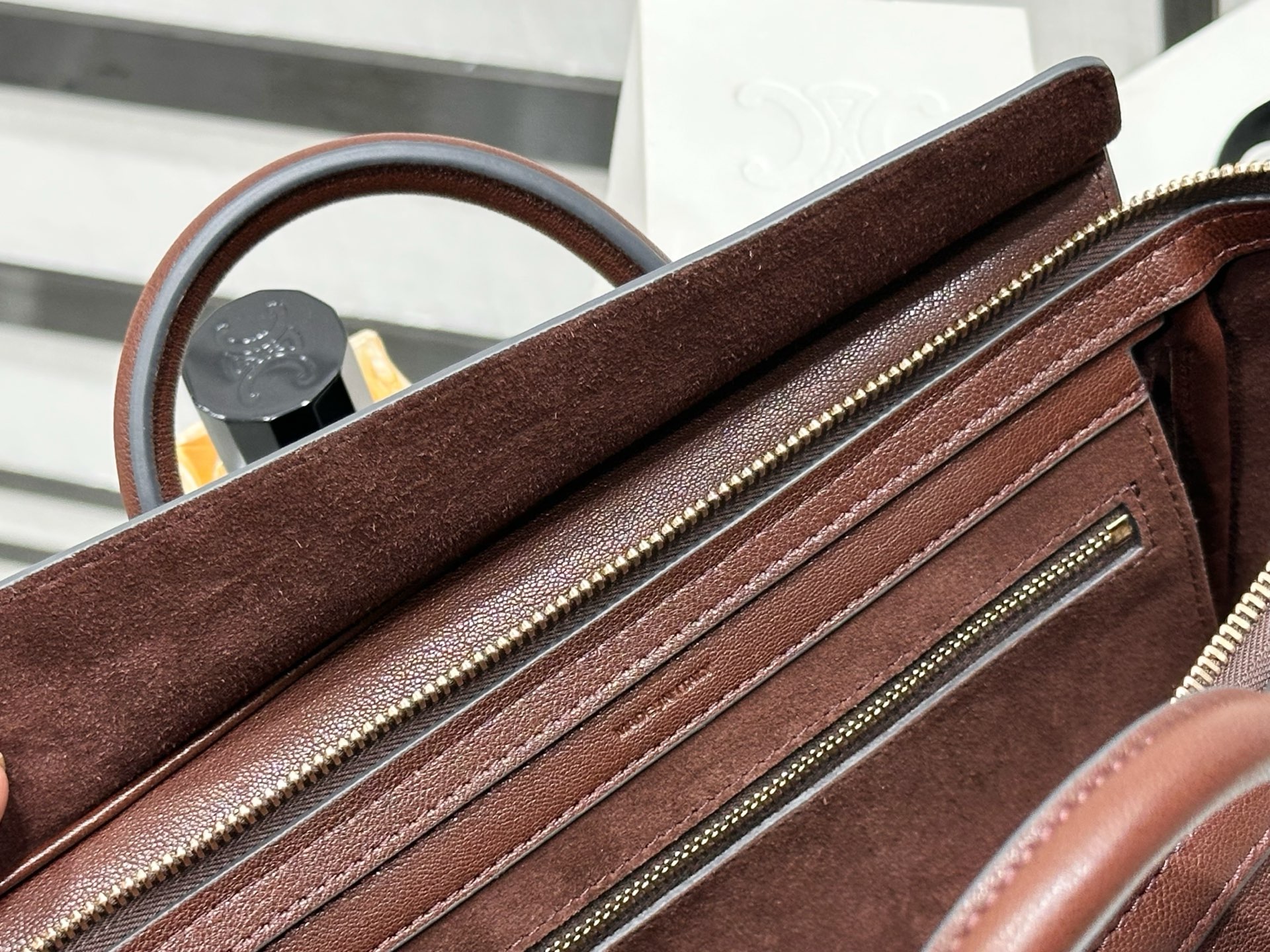小号 CELINE Luggage 赛琳  单肩 手提包  羊皮 三色 124213