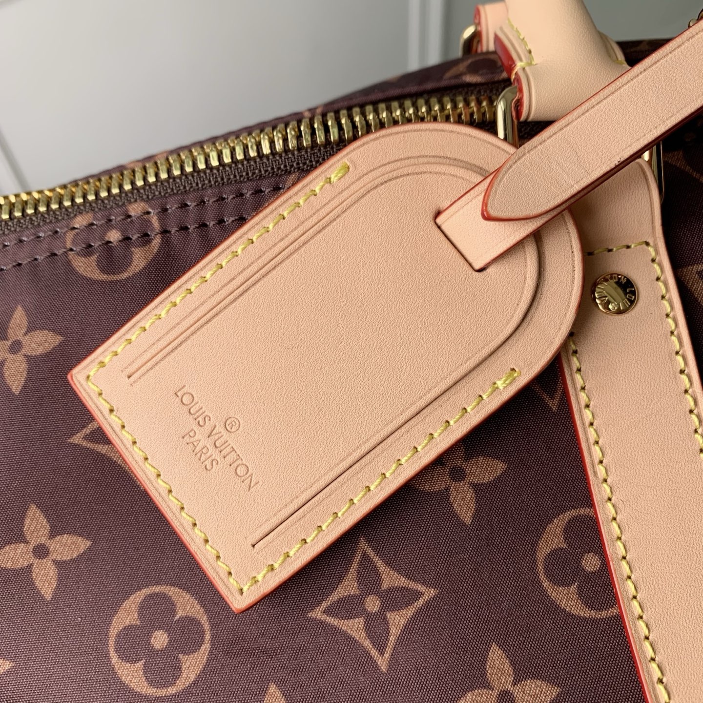 LOUIS VUITTONNANO LV keepall Bandouliere 50  桑蚕丝丝绸拼锦纶  旅行 斜挎手提包 J0-M2A497