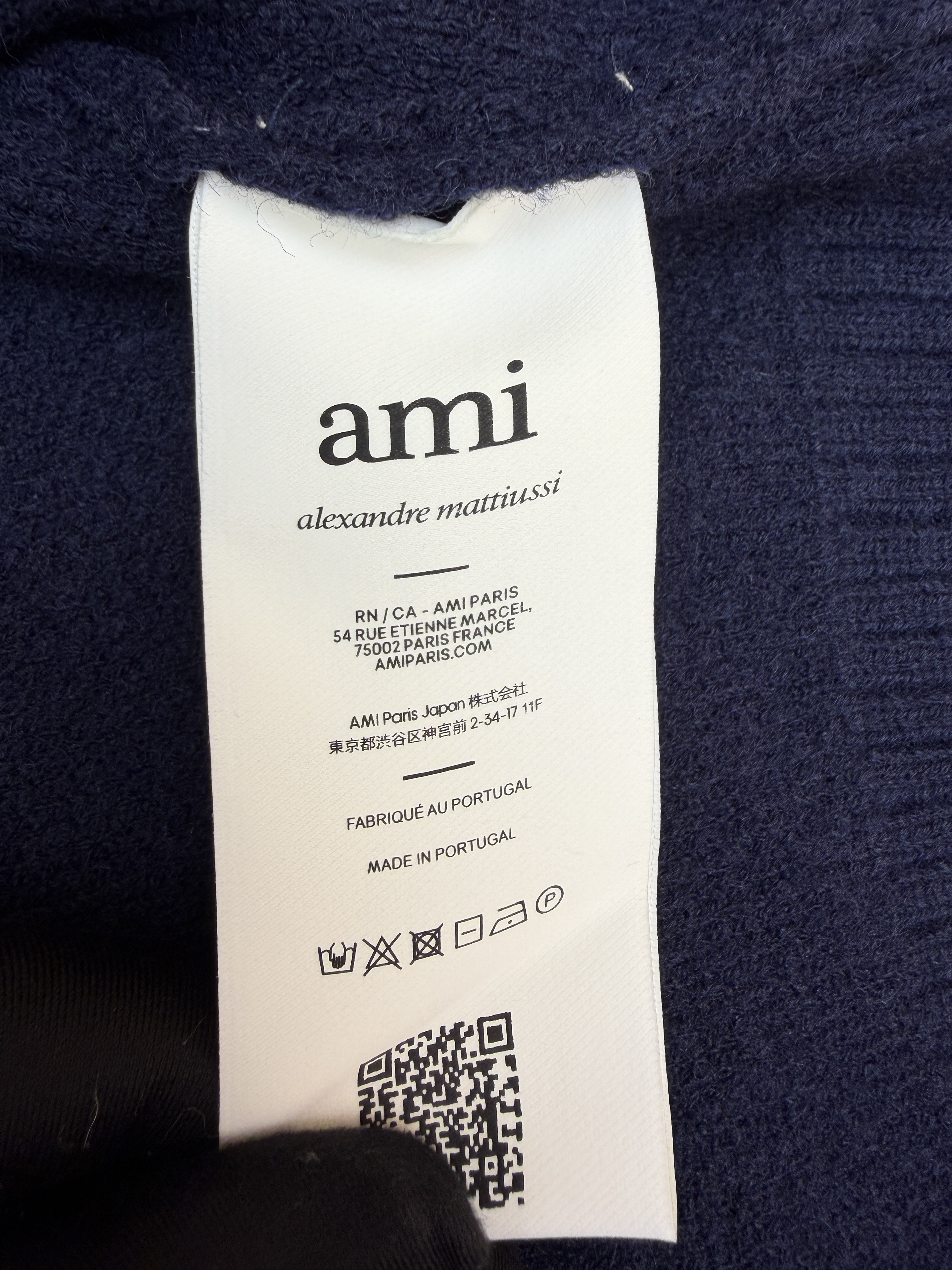 AMIPARIS 白色爱心提花圆领毛衣 套头 针织衫 外套 长袖 秋冬 灰色 黄色 藏蓝色 红色 蓝色  B0