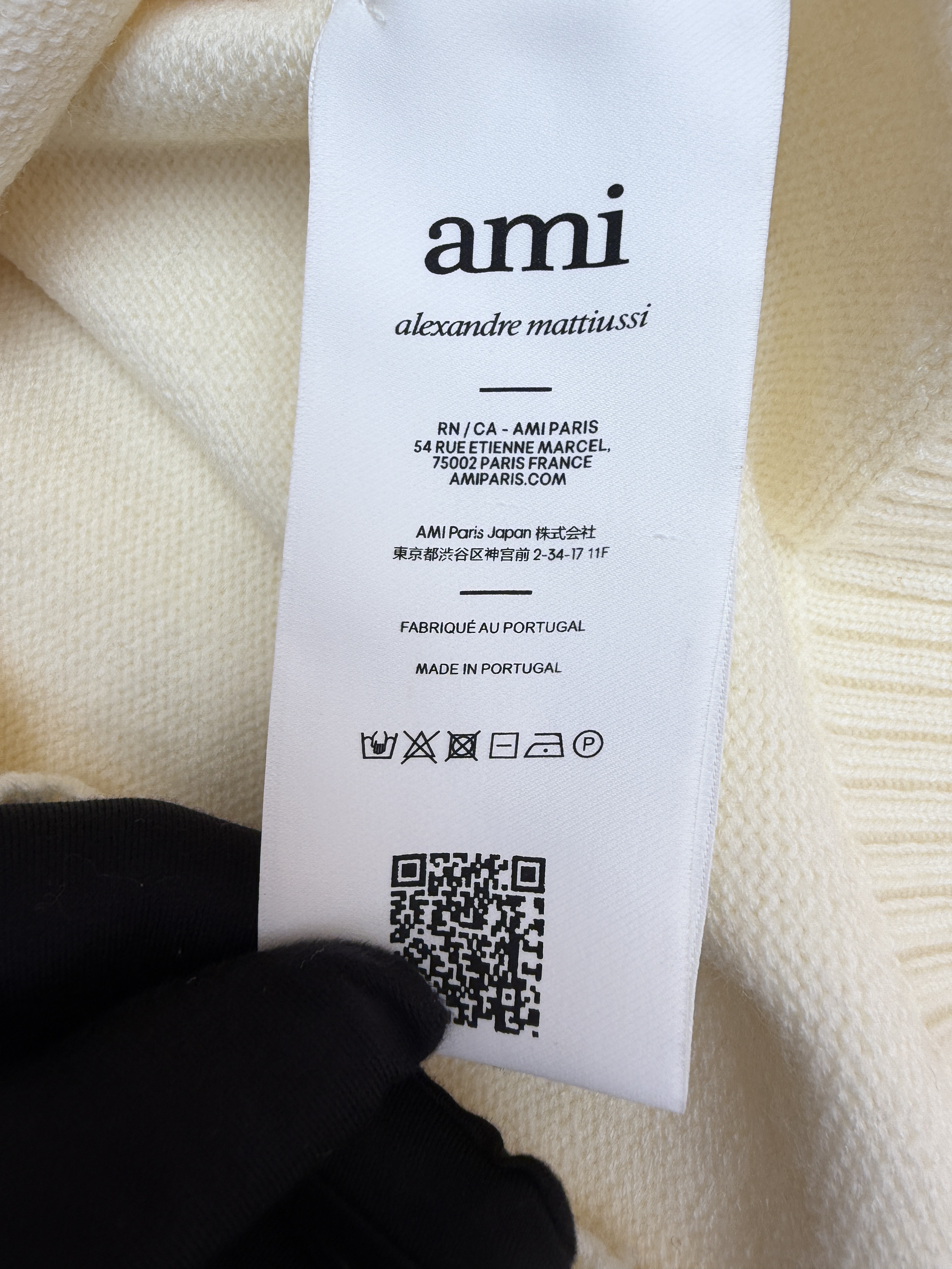 AMIPARIS 爱心提花针织Polo衫 毛衣 针织衫 外套 长袖 秋冬 藏蓝色 灰色 米白色 红色 B0
