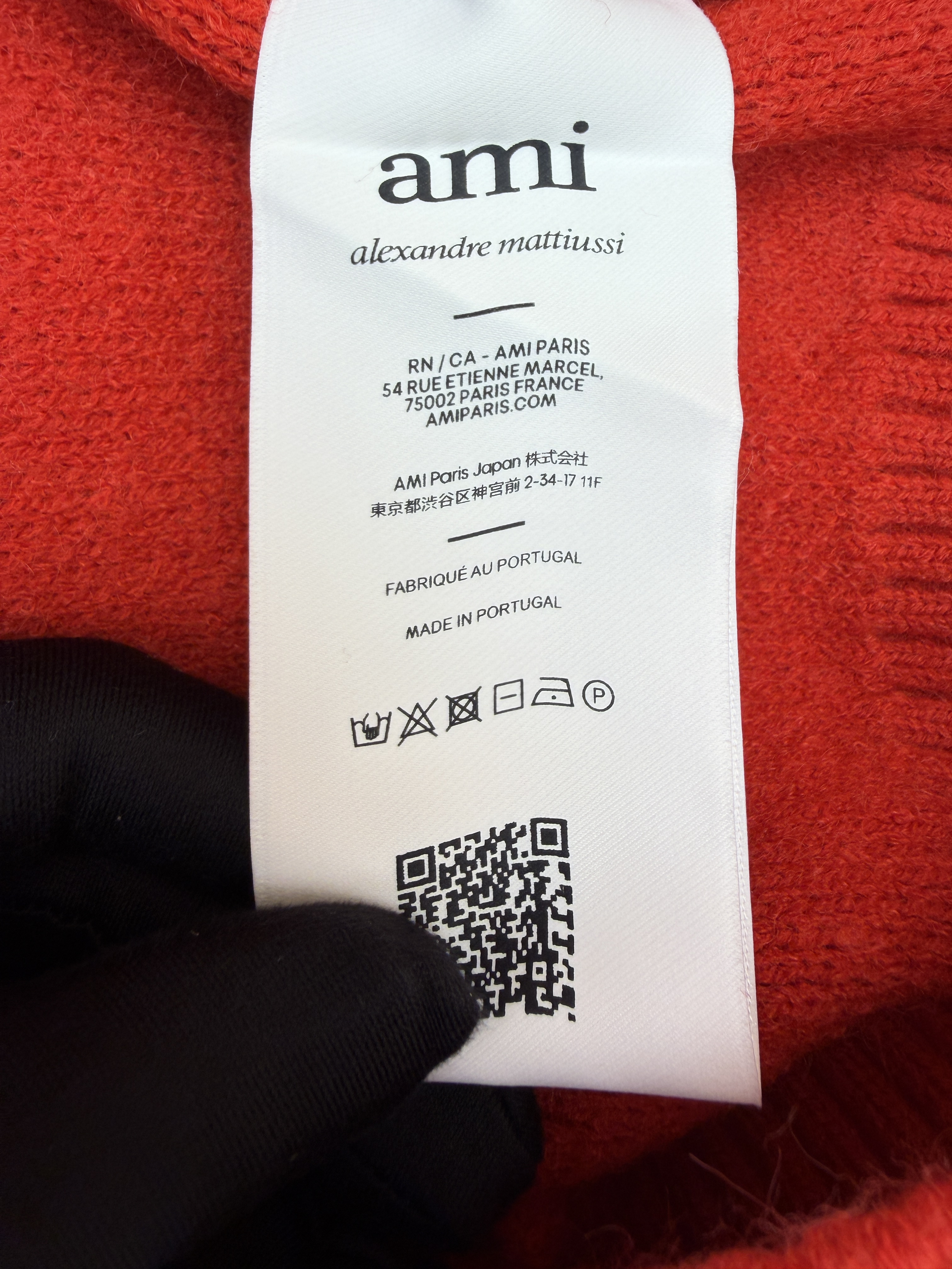 AMIPARIS 爱心提花针织Polo衫 毛衣 针织衫 外套 长袖 秋冬 藏蓝色 灰色 米白色 红色 B0