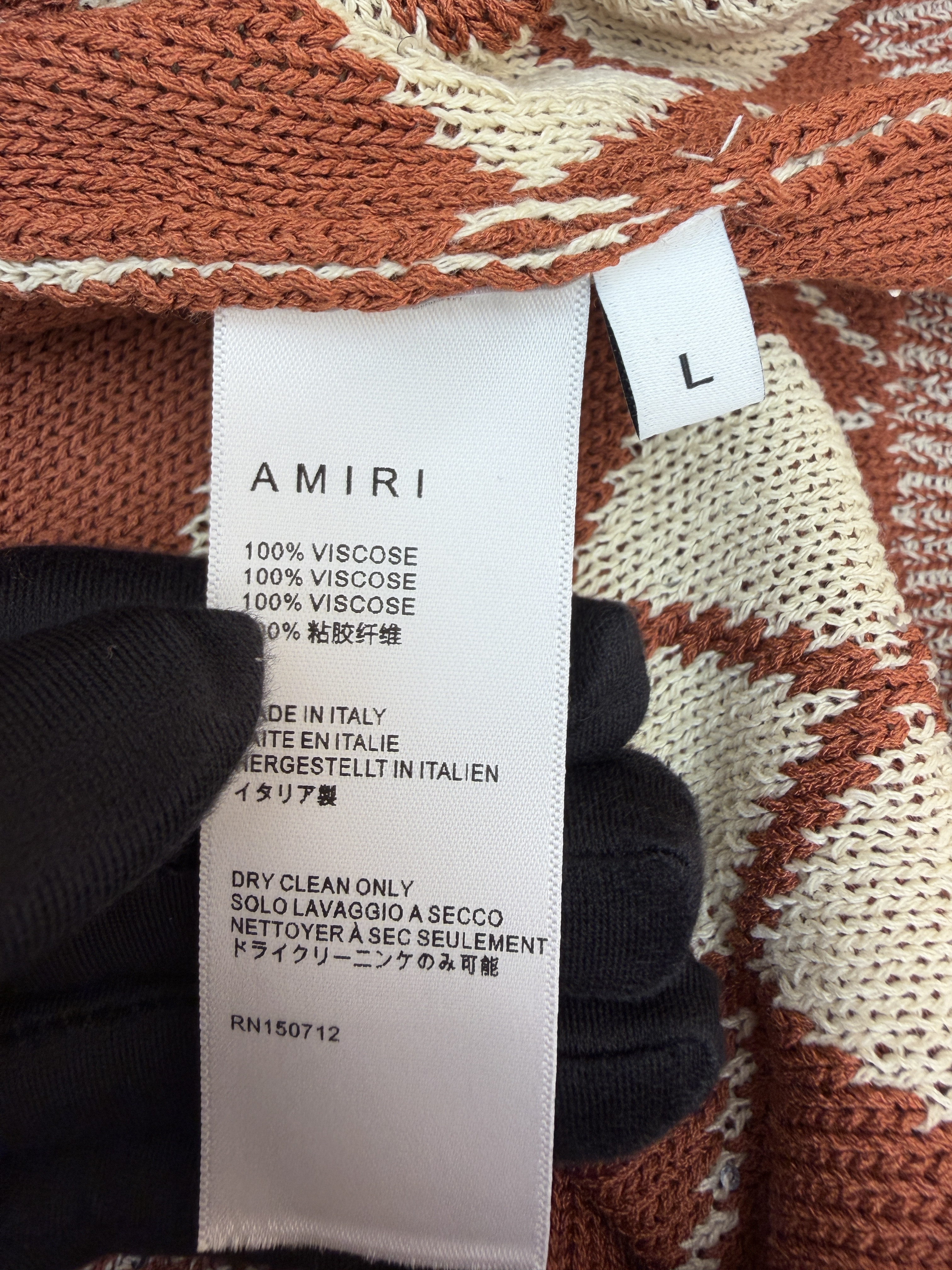 AMIPARIS V领菱格针织马甲 背心 针织衫 外套 秋冬 焦糖棕 B0