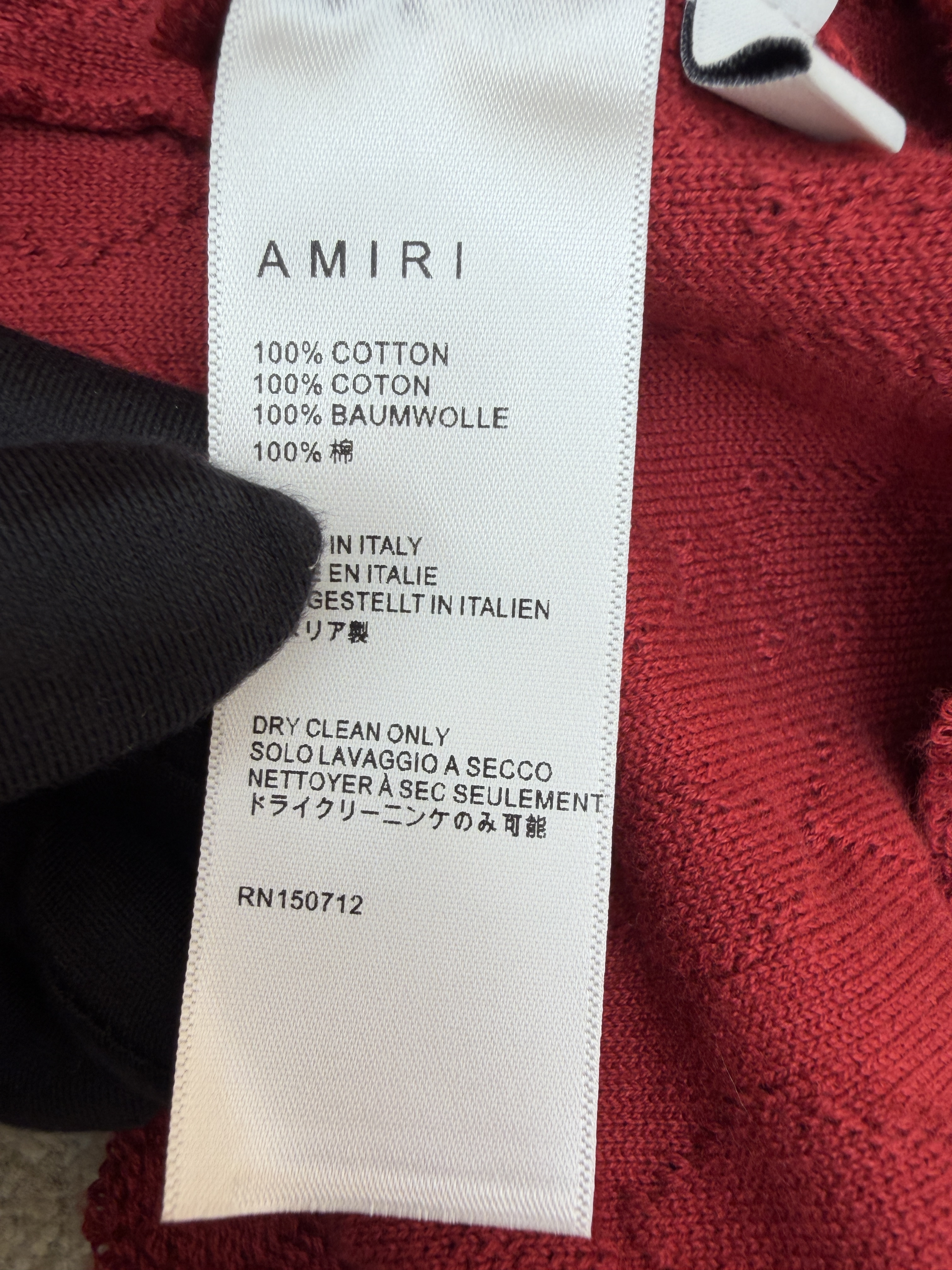 AMIPARIS Ami 单排扣徽标针织衬衫 针织衫 短袖 夏季 红色 B0 