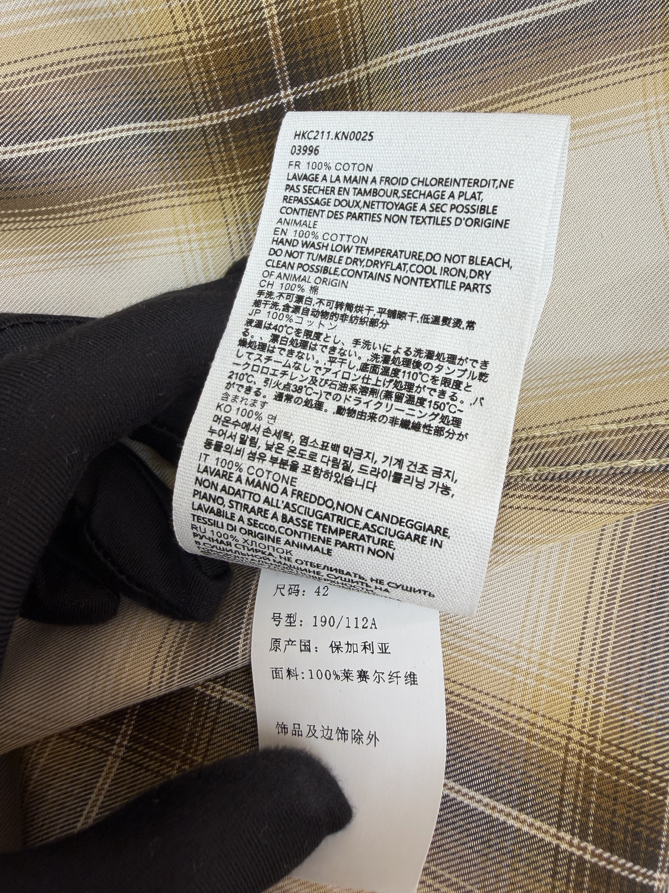 AMIPARIS Ami 格纹宽松短袖衬衫 外套 夏季 黄色 B0 