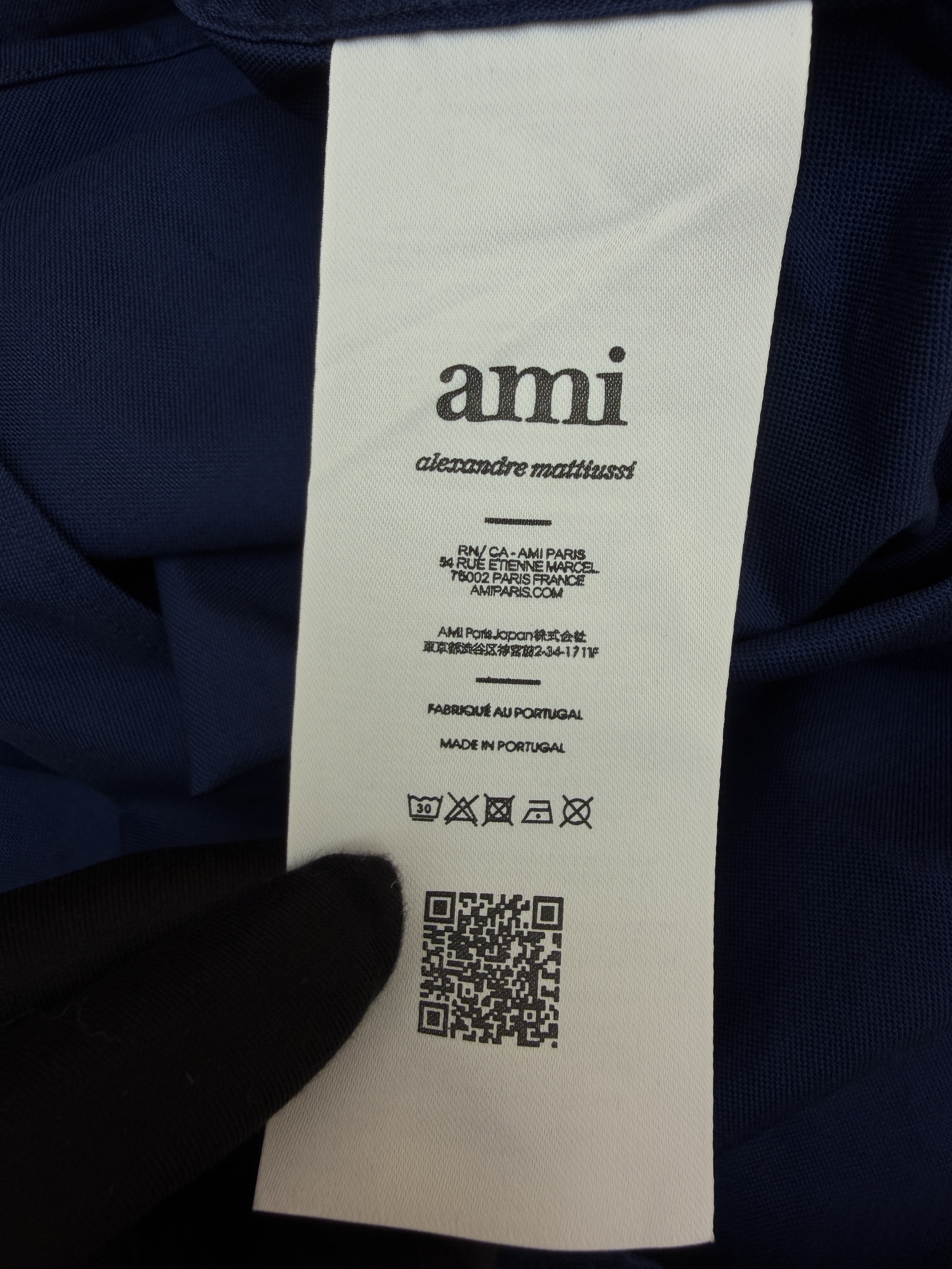 AMIPARIS 爱心刺绣口袋衬衫 外套 长袖 秋冬 杏色 藏蓝色 B0