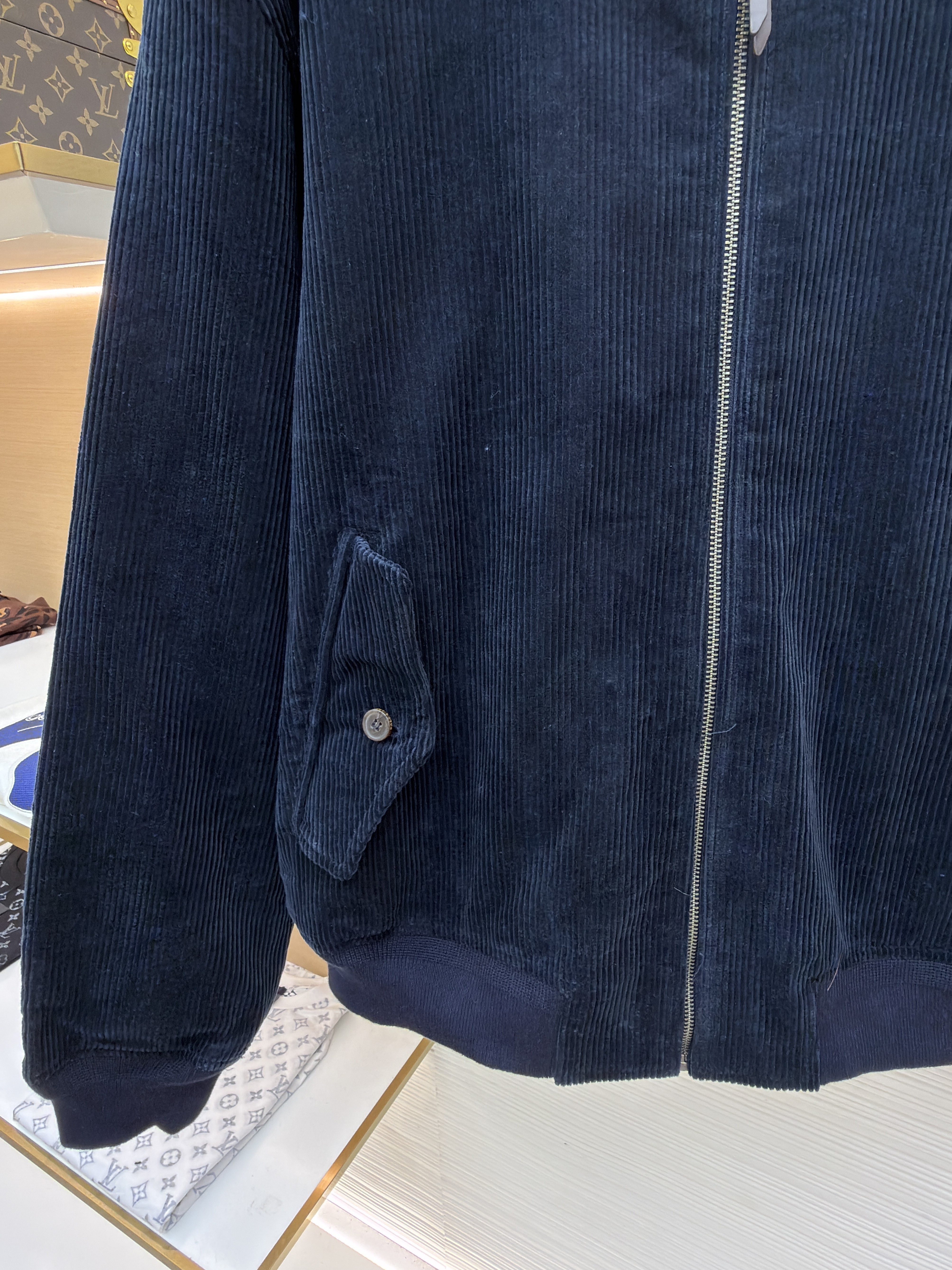 Ralph Lauren 拉夫劳伦 刺绣灯芯绒拉链夹克 外套 长袖 秋冬 棕色 藏蓝色 B5